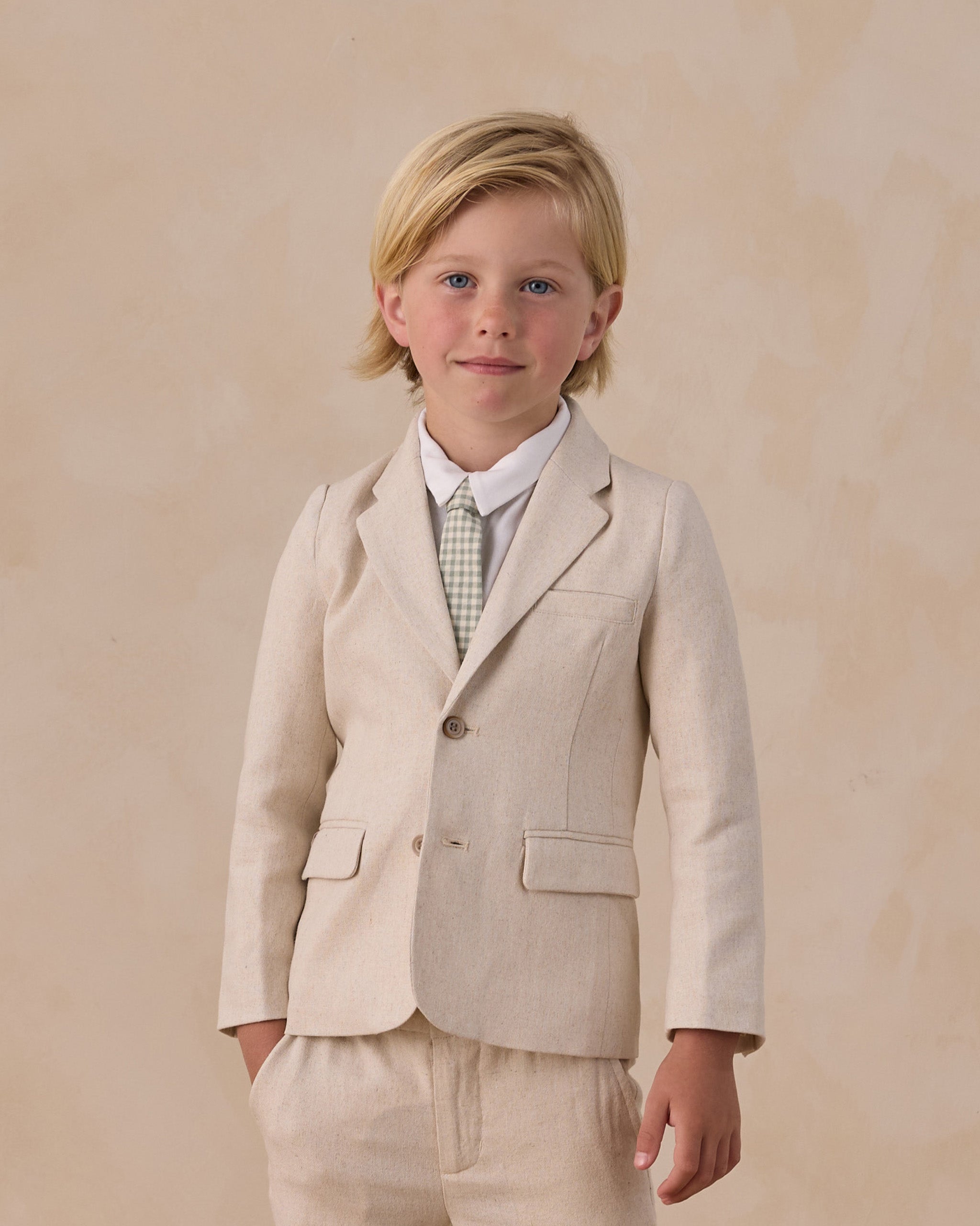 Skinny Tie Eucalyptus Check - Rylee + Cru | Kids Clothes | Trendy Baby Clothes | Modern Infant Outfits |