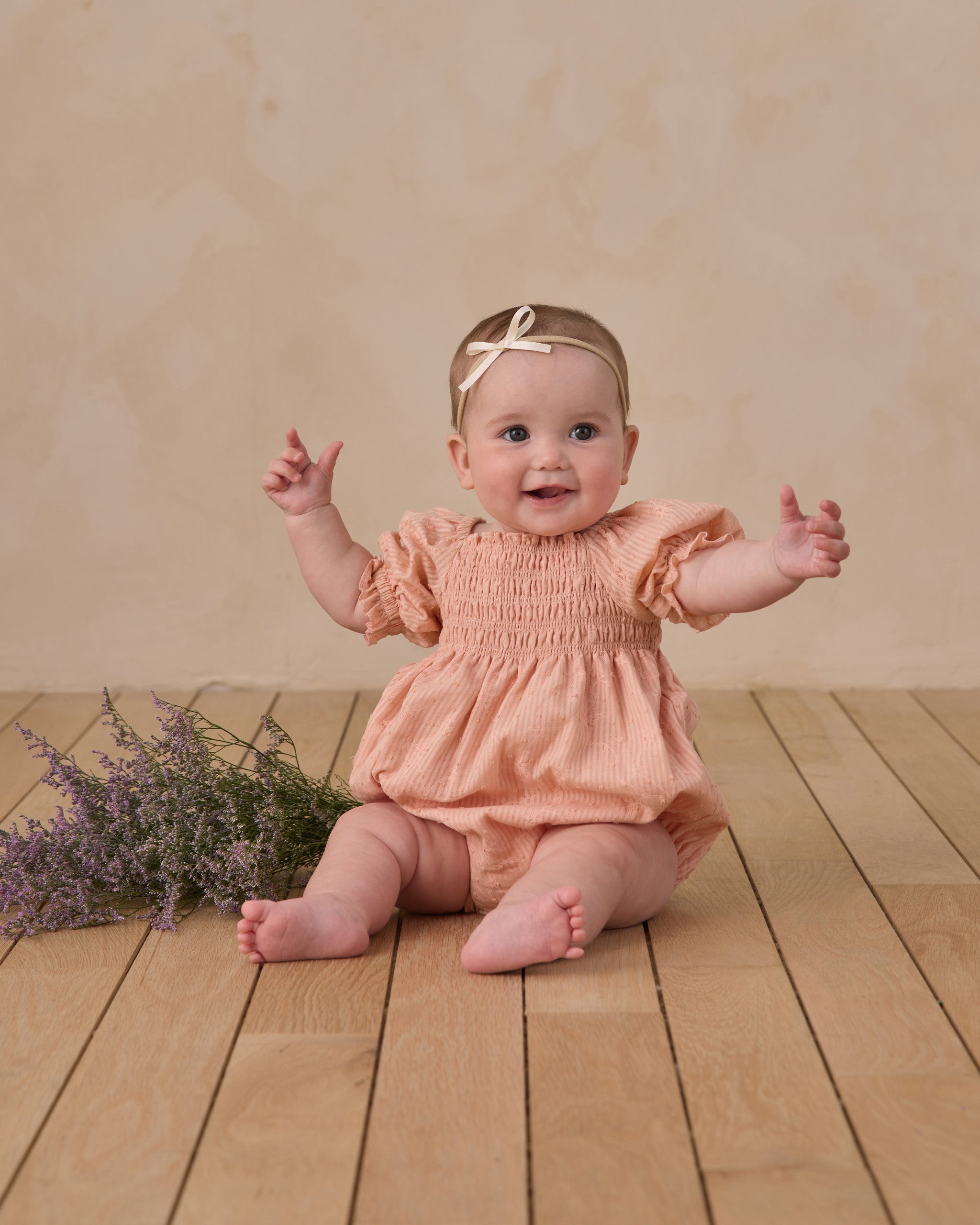 Hazel Romper Petal - Rylee + Cru | Kids Clothes | Trendy Baby Clothes | Modern Infant Outfits |