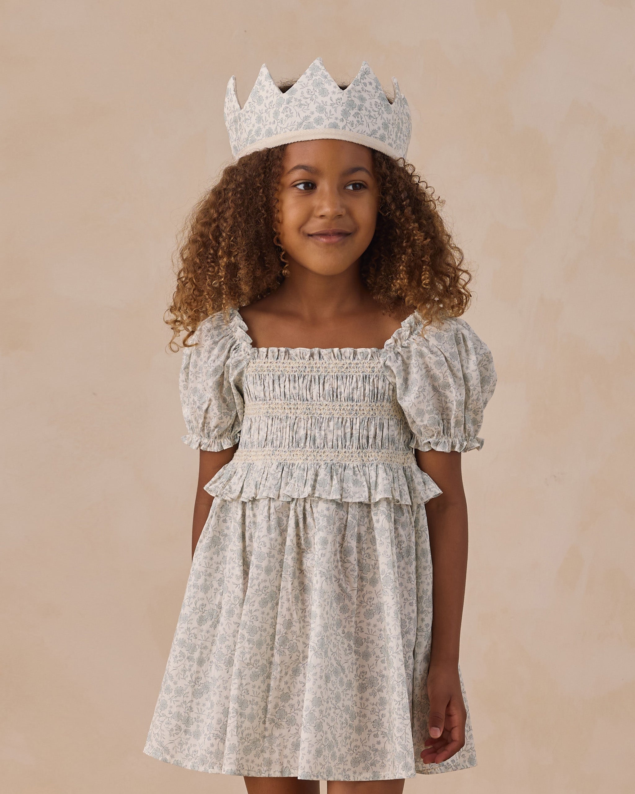 Olivia Dress Sky Floral - Rylee + Cru | Kids Clothes | Trendy Baby Clothes | Modern Infant Outfits |
