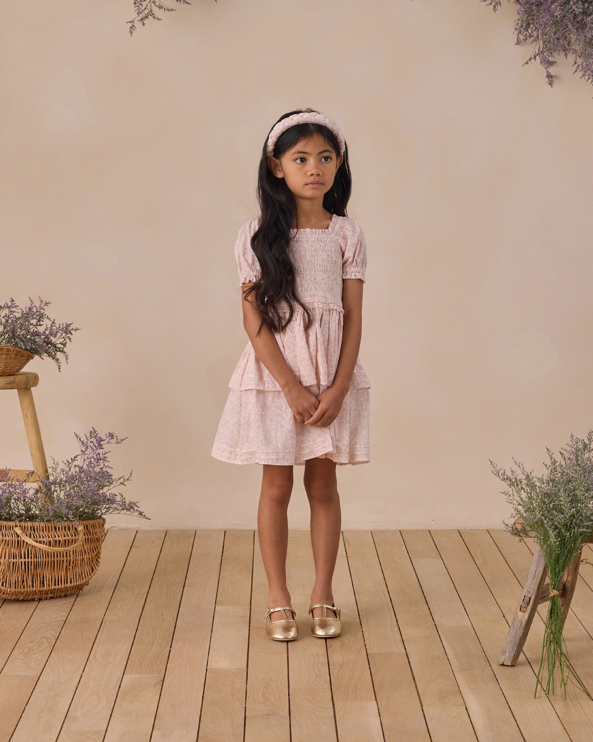 Cosette Dress Lavender Floral - Rylee + Cru | Kids Clothes | Trendy Baby Clothes | Modern Infant Outfits |