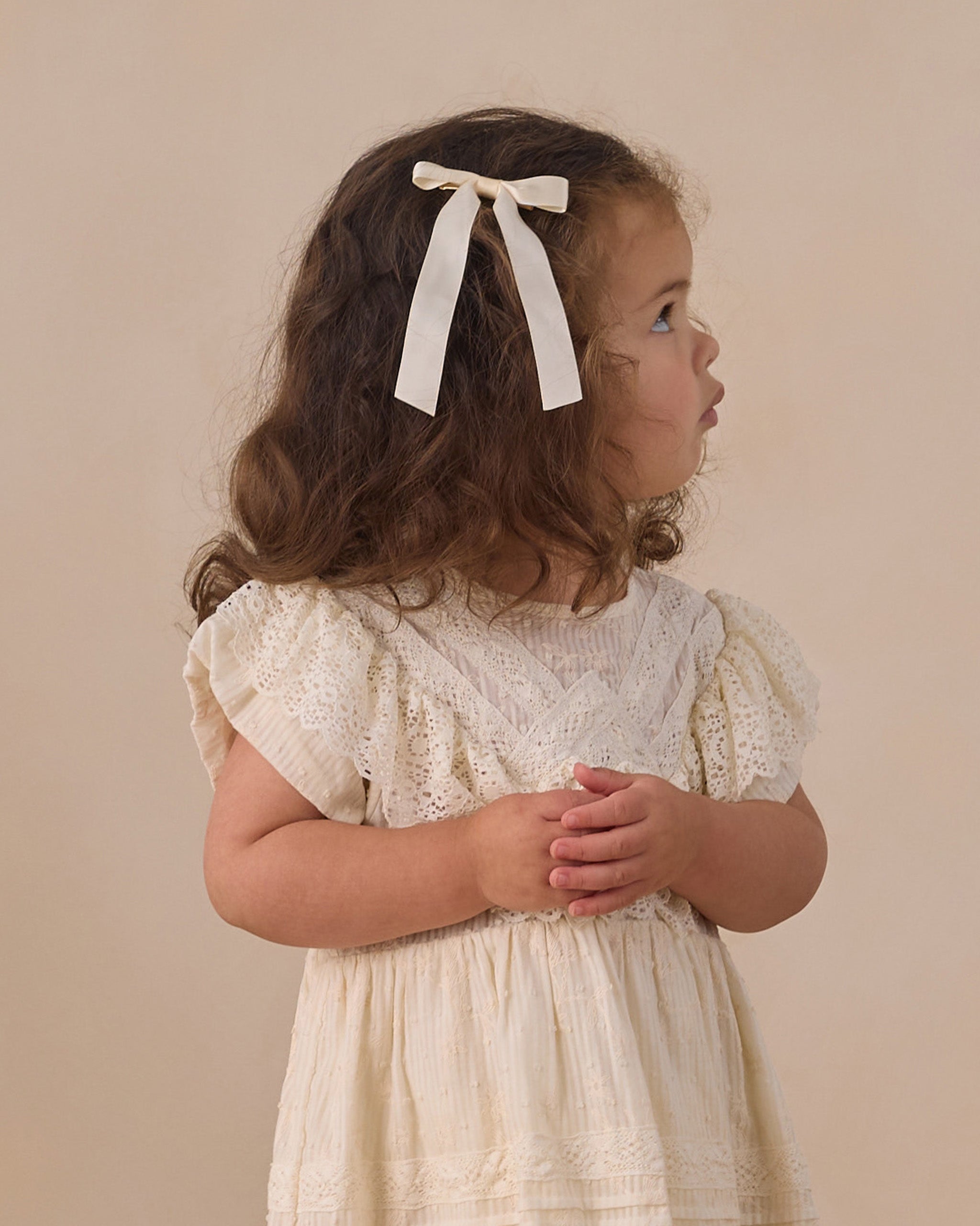 Goldie Dress Ivory - Rylee + Cru | Kids Clothes | Trendy Baby Clothes | Modern Infant Outfits |