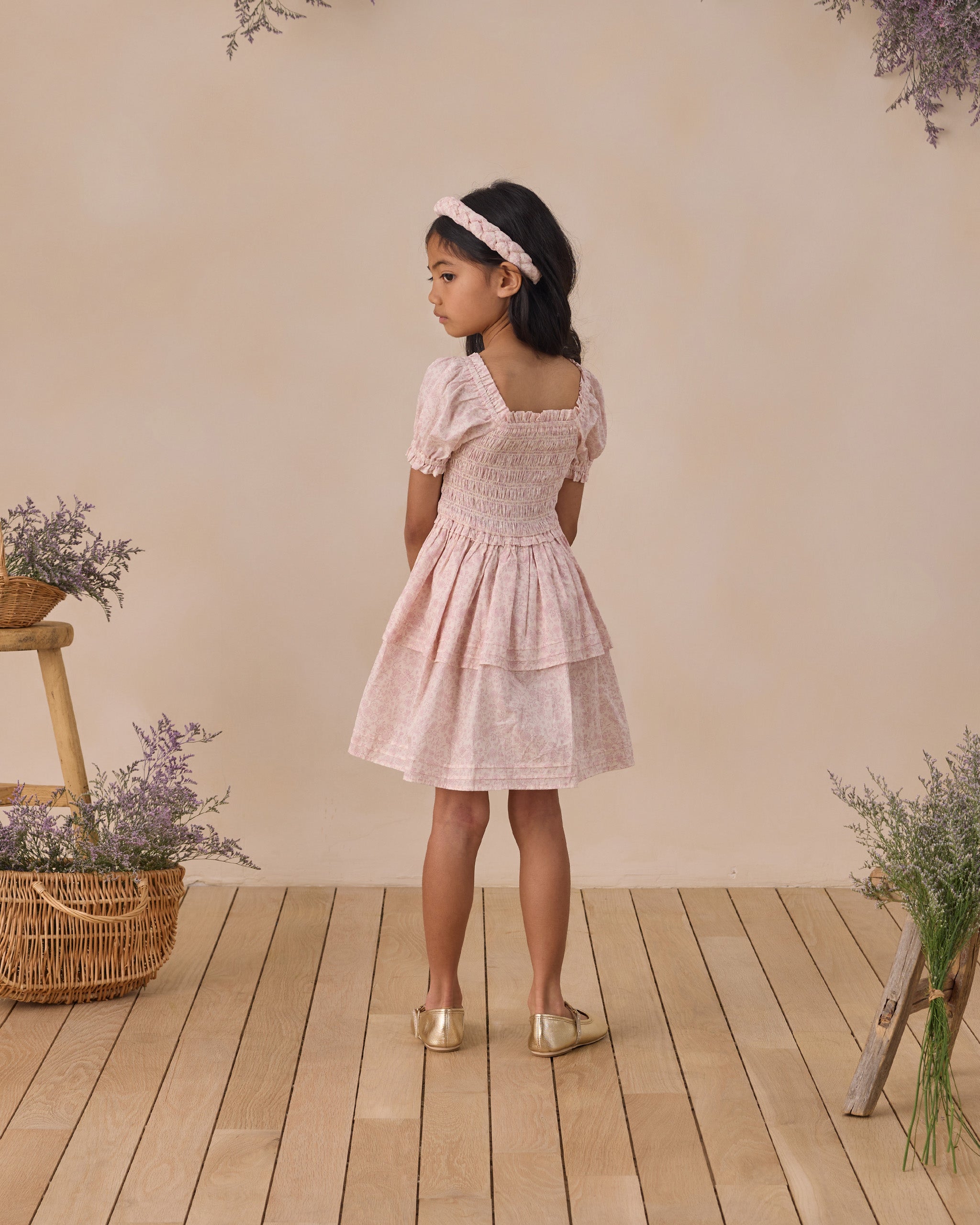 Braided Headband Lavender Floral - Rylee + Cru | Kids Clothes | Trendy Baby Clothes | Modern Infant Outfits |