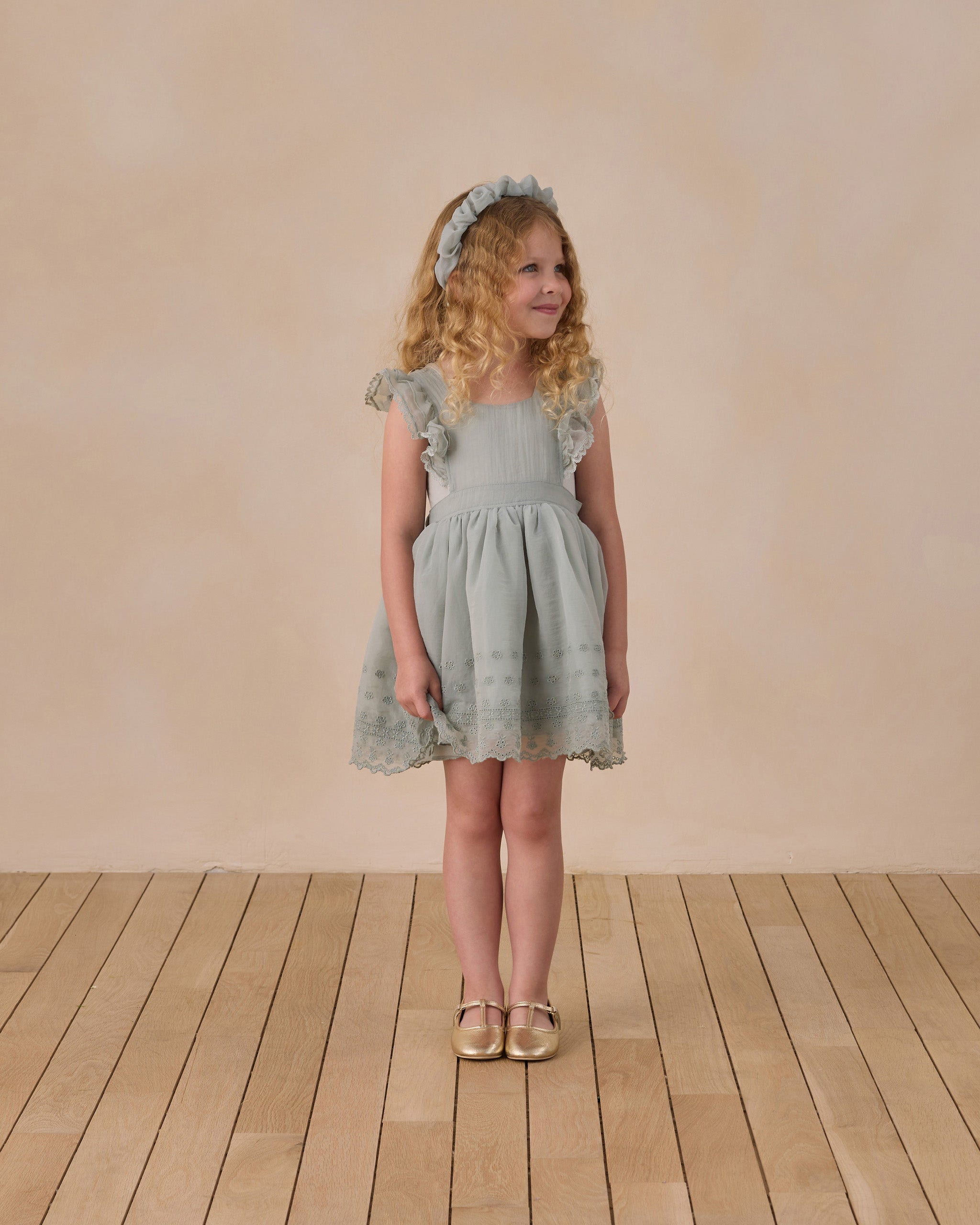 Provence Dress Sky - Rylee + Cru | Kids Clothes | Trendy Baby Clothes | Modern Infant Outfits |