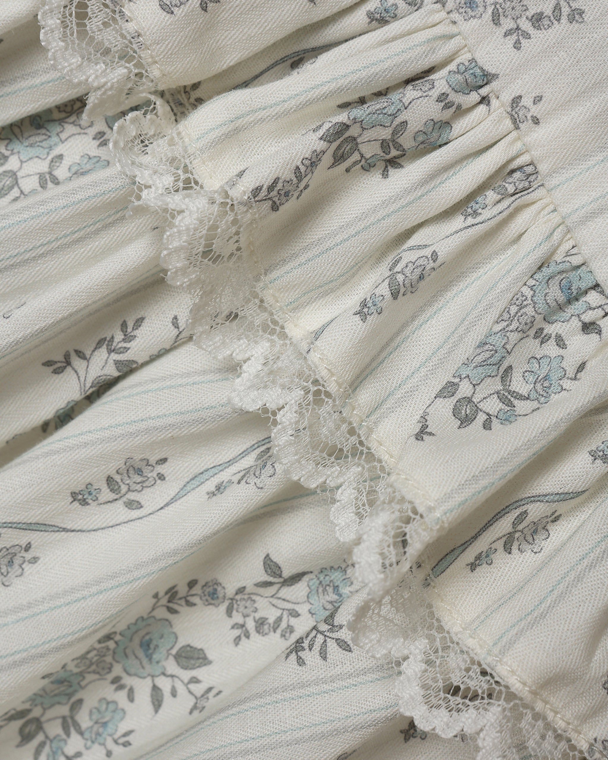 Robe Alice rayée à fleurs françaises