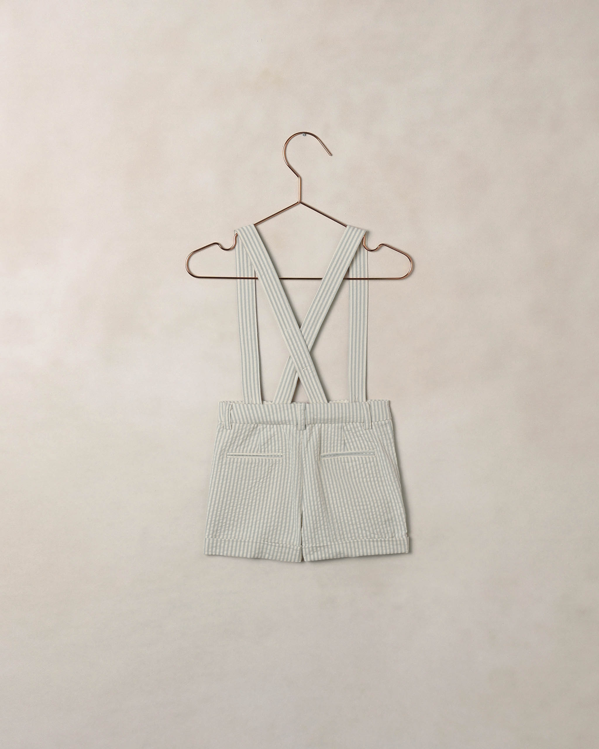 Suspender Short Sky Stripe - Rylee + Cru | Kids Clothes | Trendy Baby Clothes | Modern Infant Outfits |