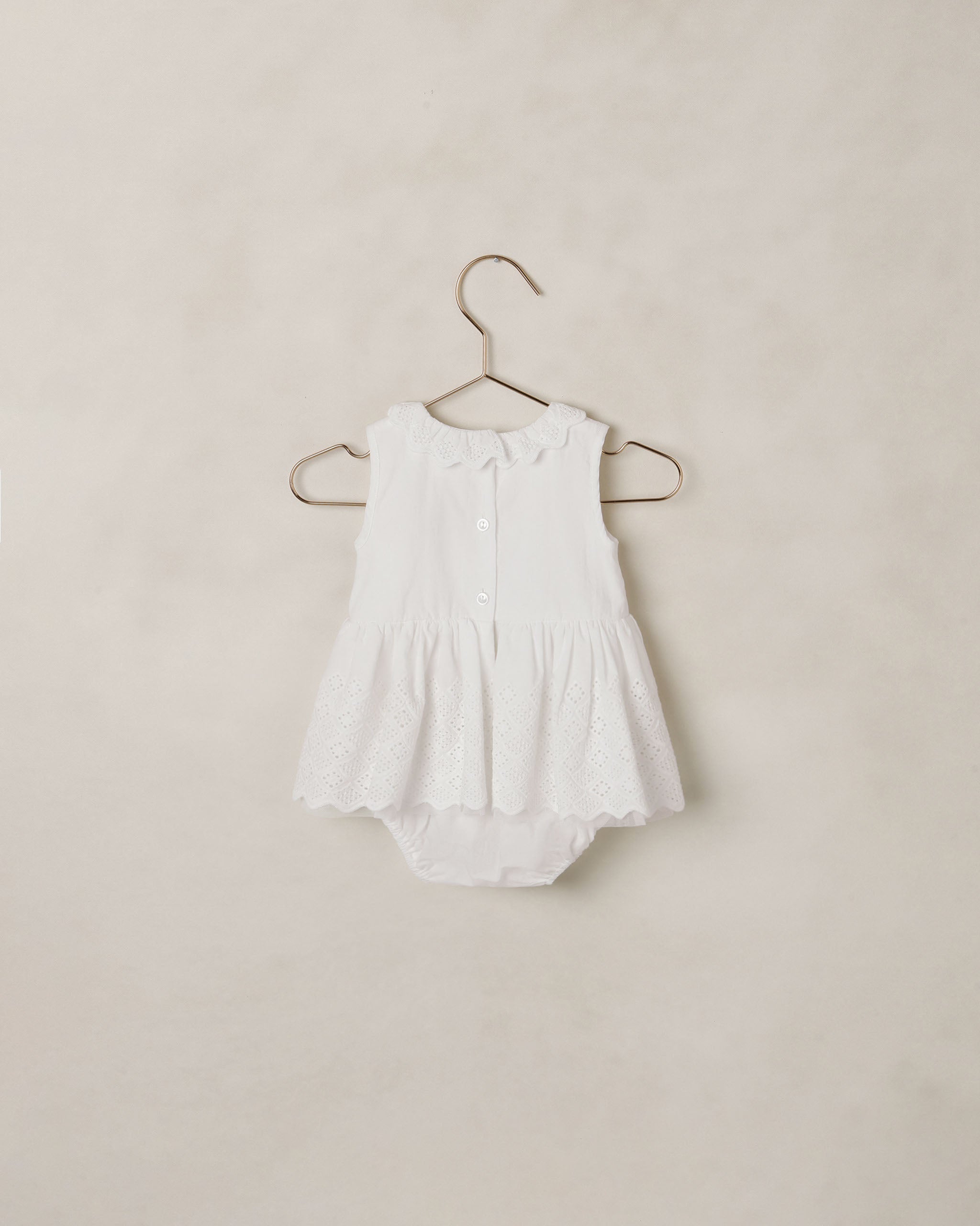 Georgia Romper White - Rylee + Cru | Kids Clothes | Trendy Baby Clothes | Modern Infant Outfits |