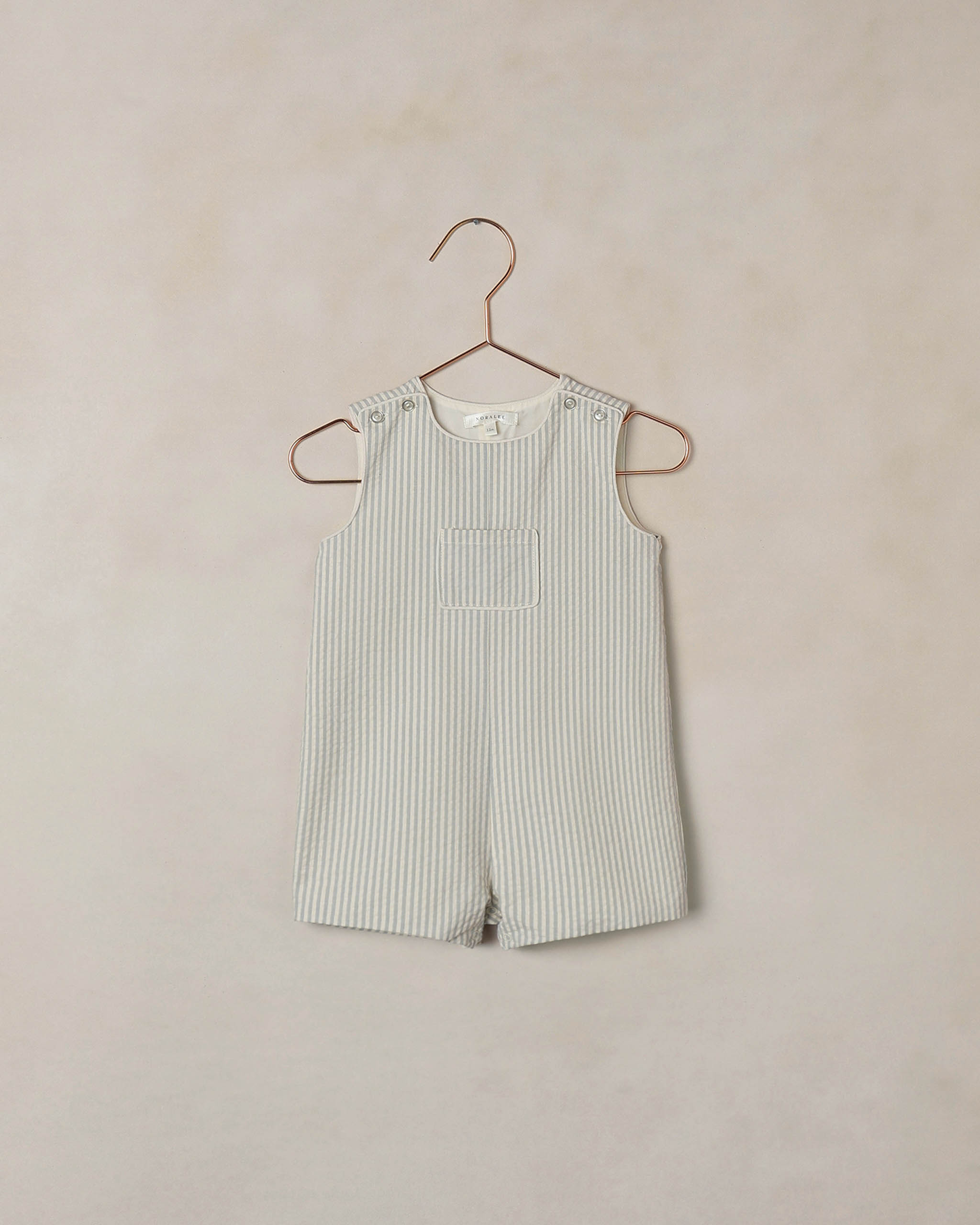 Georgie Romper Sky Stripe - Rylee + Cru | Kids Clothes | Trendy Baby Clothes | Modern Infant Outfits |