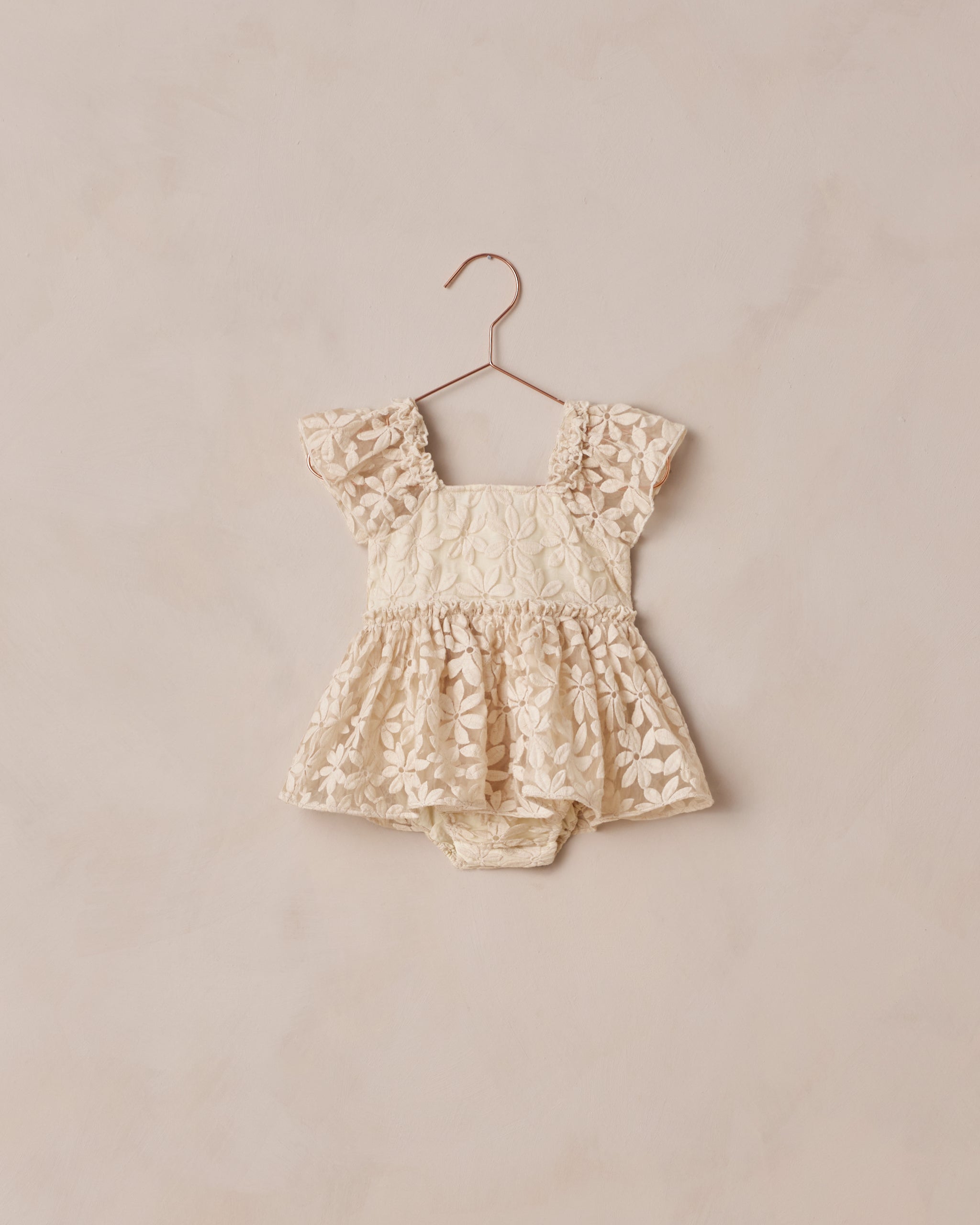 Margot Romper | Embroidered Daisy