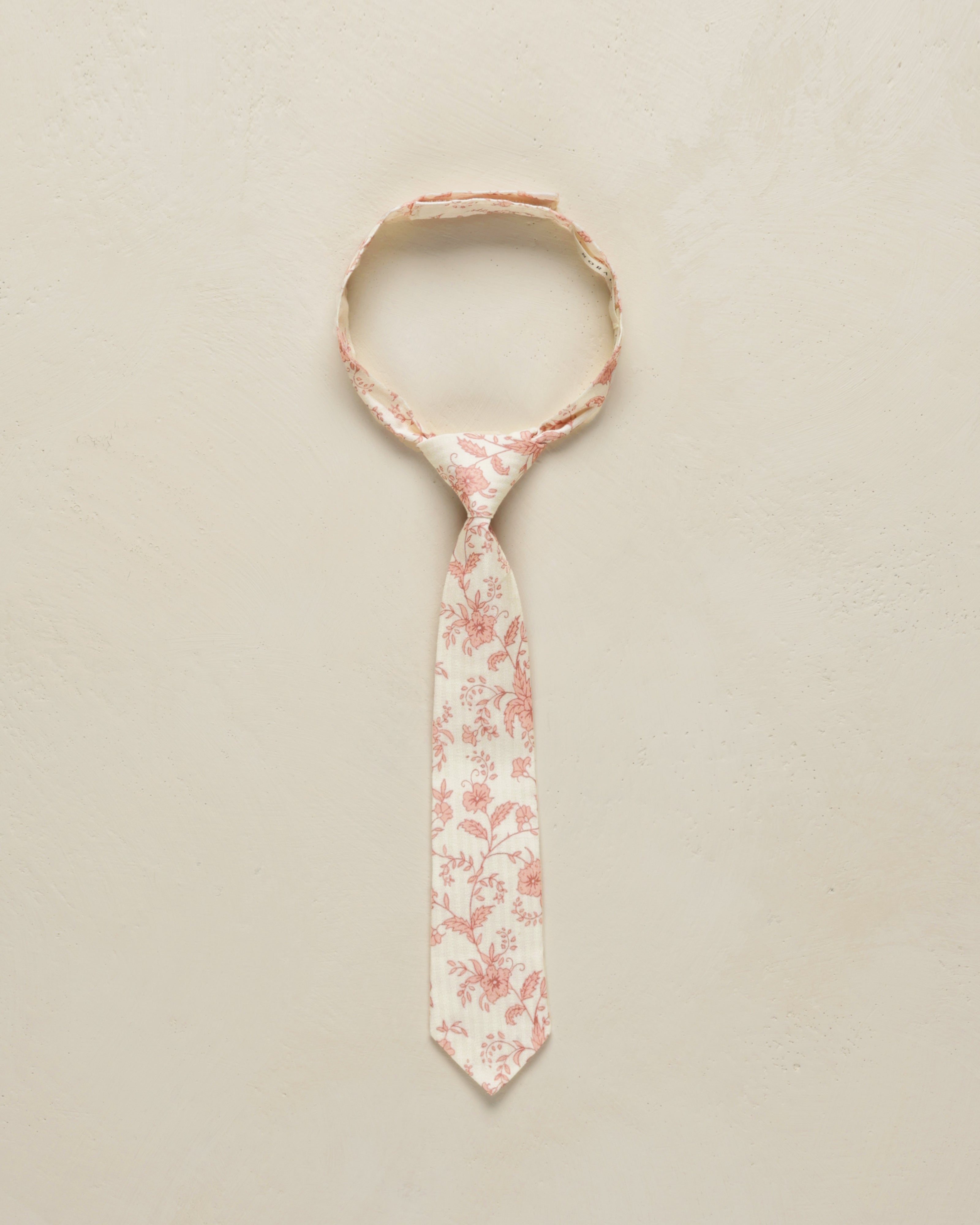 Skinny Tie || Pink Toile