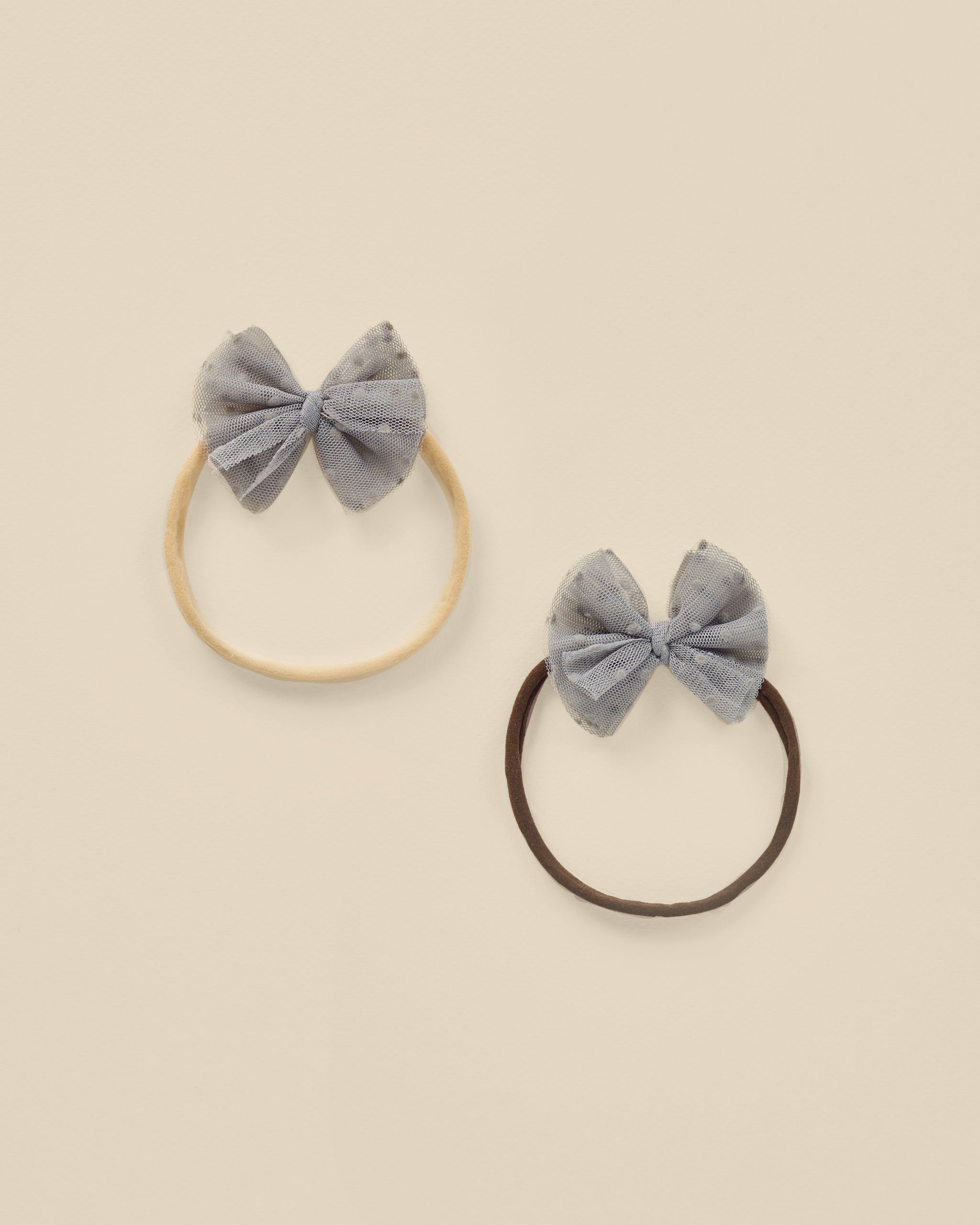 Bandeau en tulle à volants || Bleu vintage