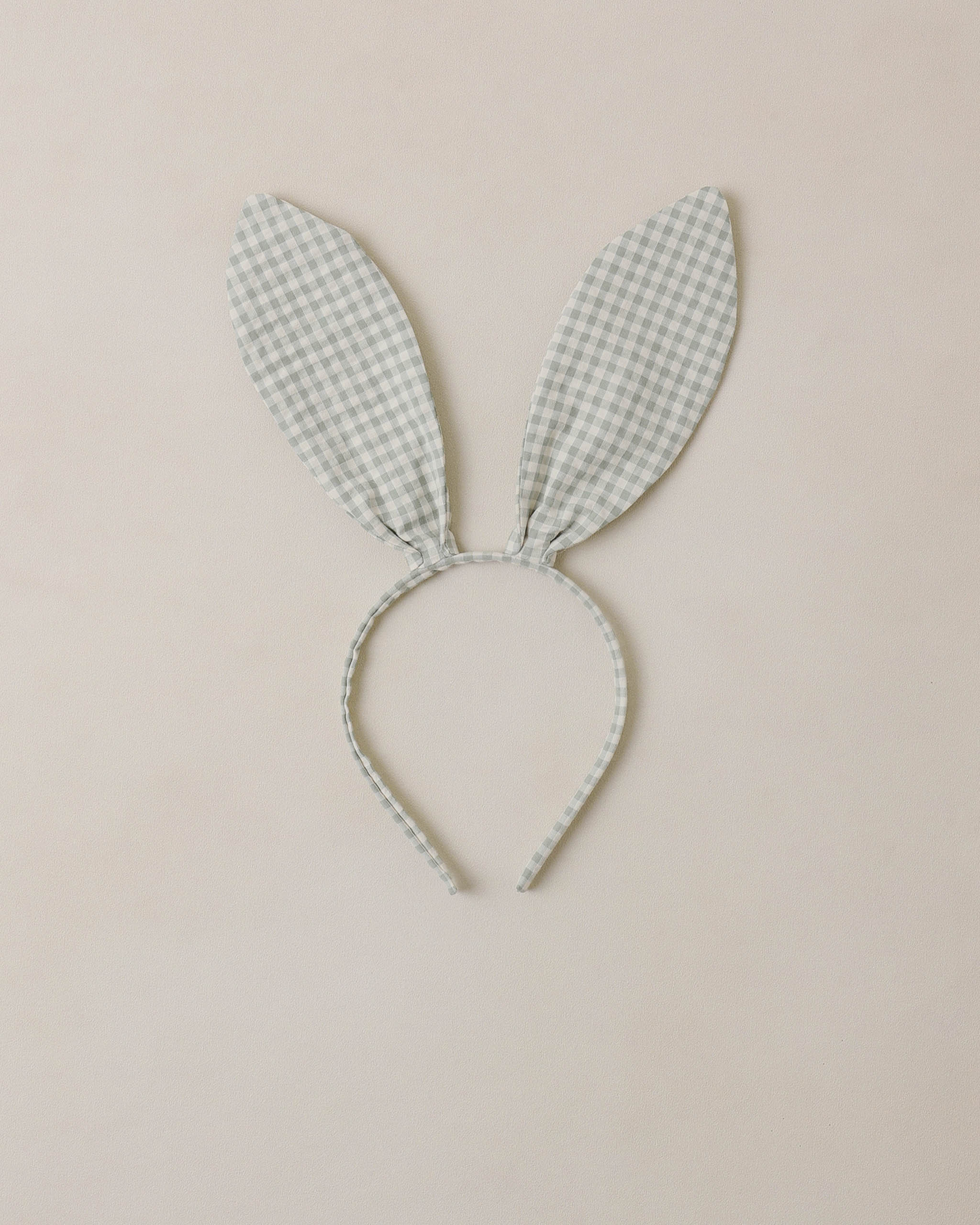 Bunny Headband Eucalyptus Check - Rylee + Cru | Kids Clothes | Trendy Baby Clothes | Modern Infant Outfits |