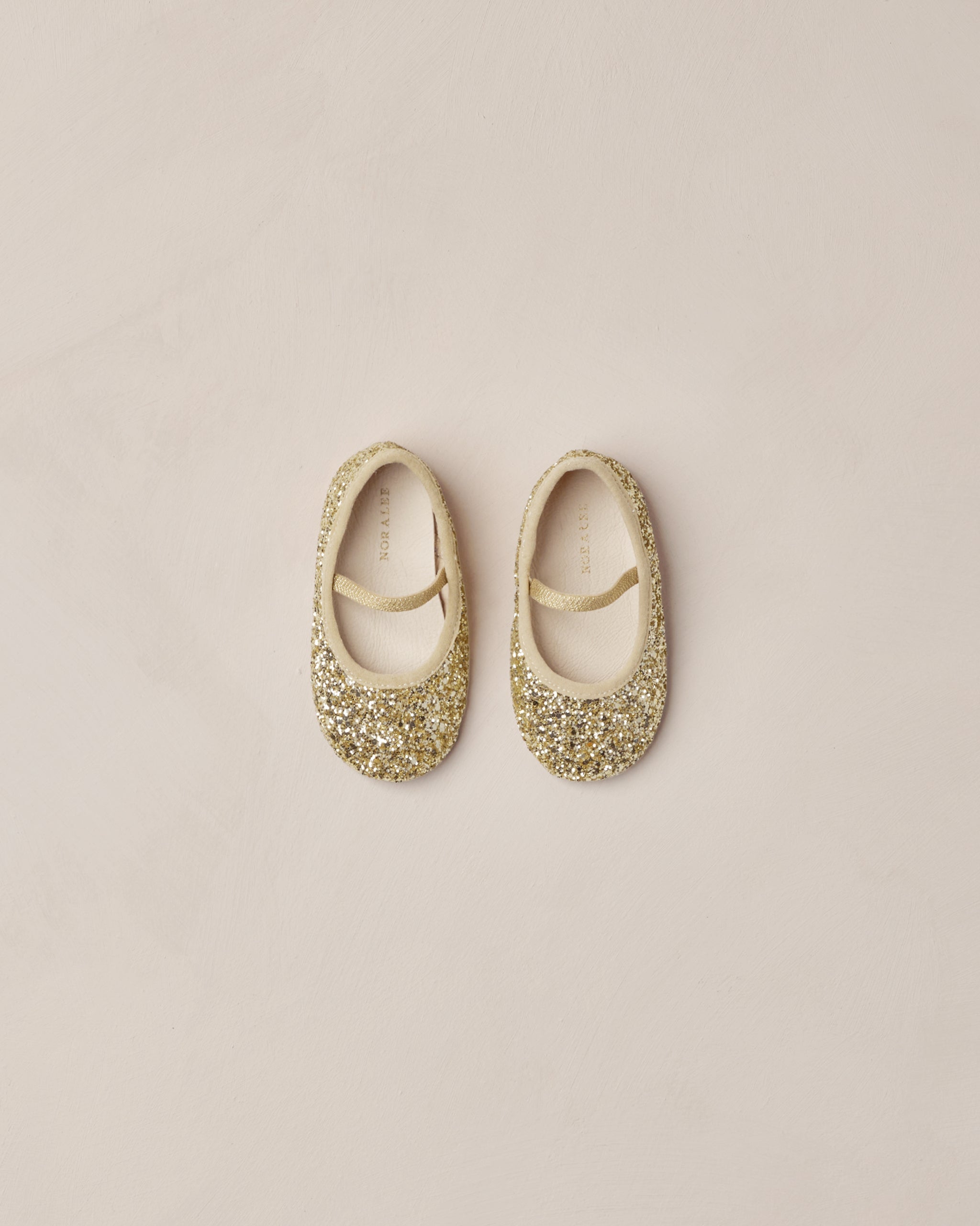 Baby Ballet Flats | Gold Sparkle