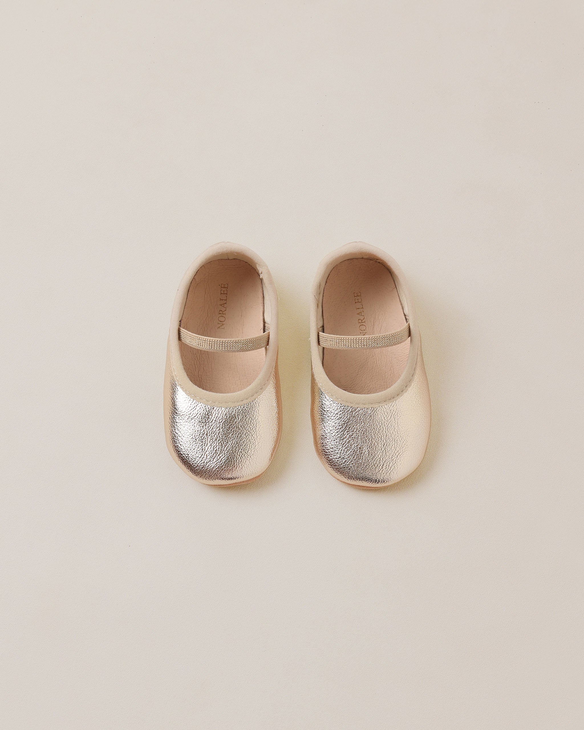 Baby Ballet Flats Gold Sparkle - Rylee + Cru | Kids Clothes | Trendy Baby Clothes | Modern Infant Outfits |