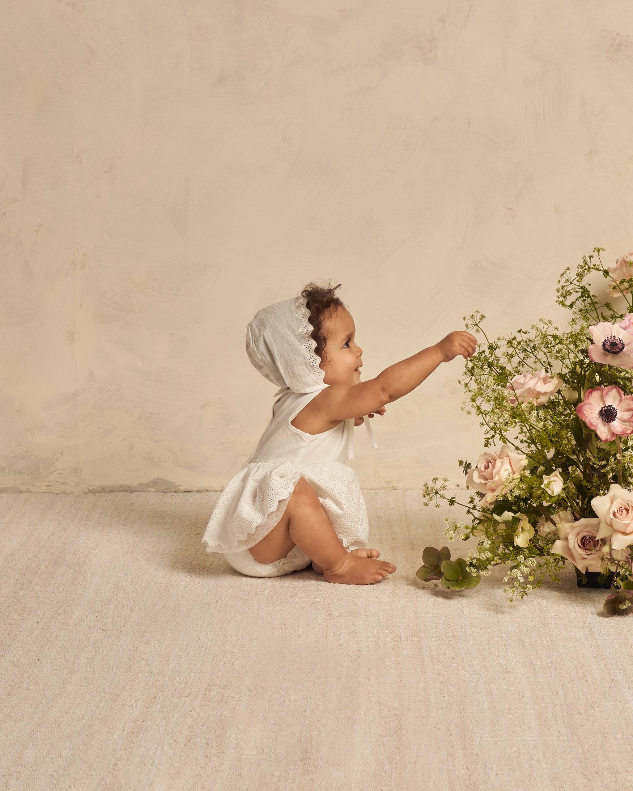 Georgia Romper White - Rylee + Cru | Kids Clothes | Trendy Baby Clothes | Modern Infant Outfits |