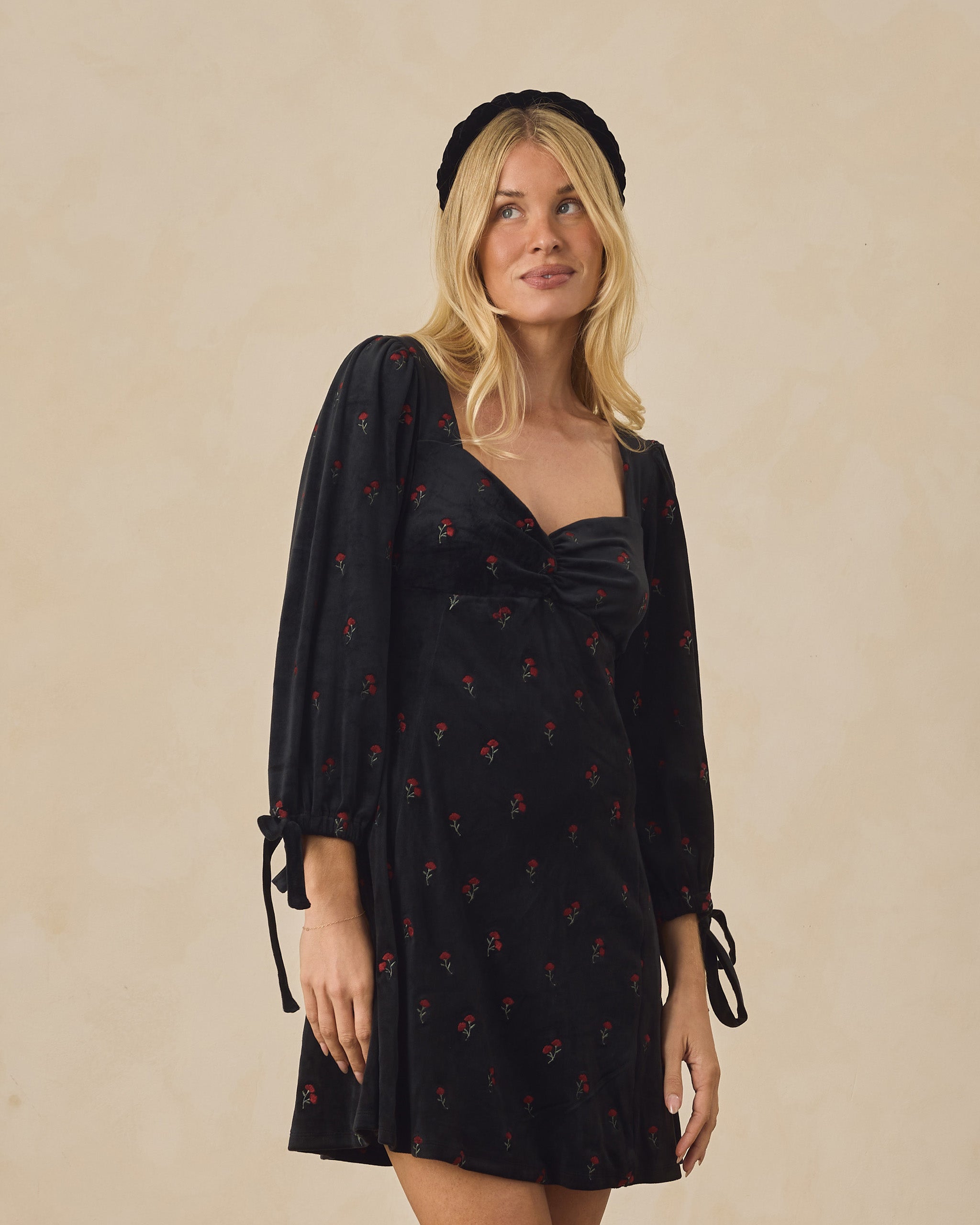 Morgan Dress | Velvet Floral
