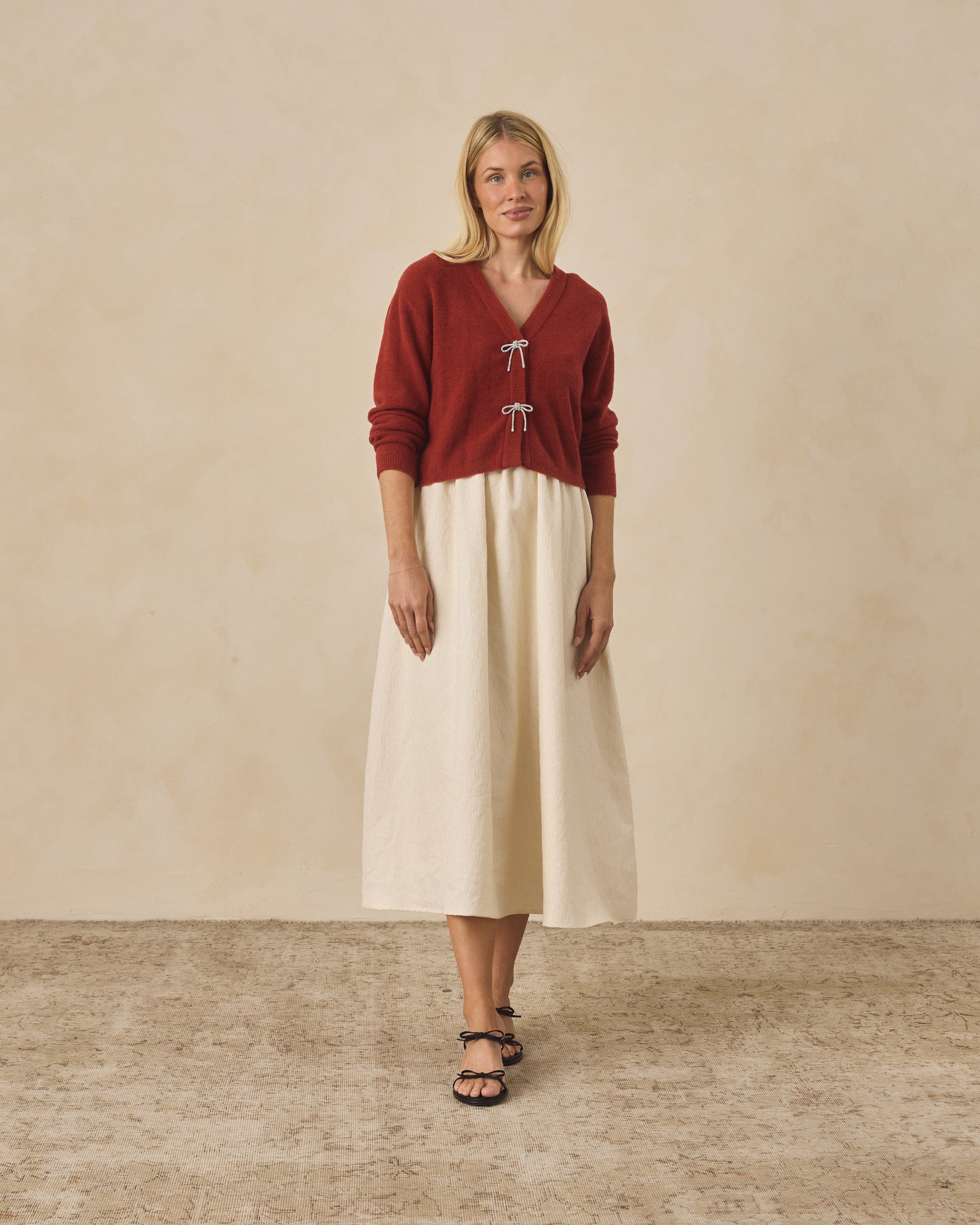 Bow Cardigan | Ruby