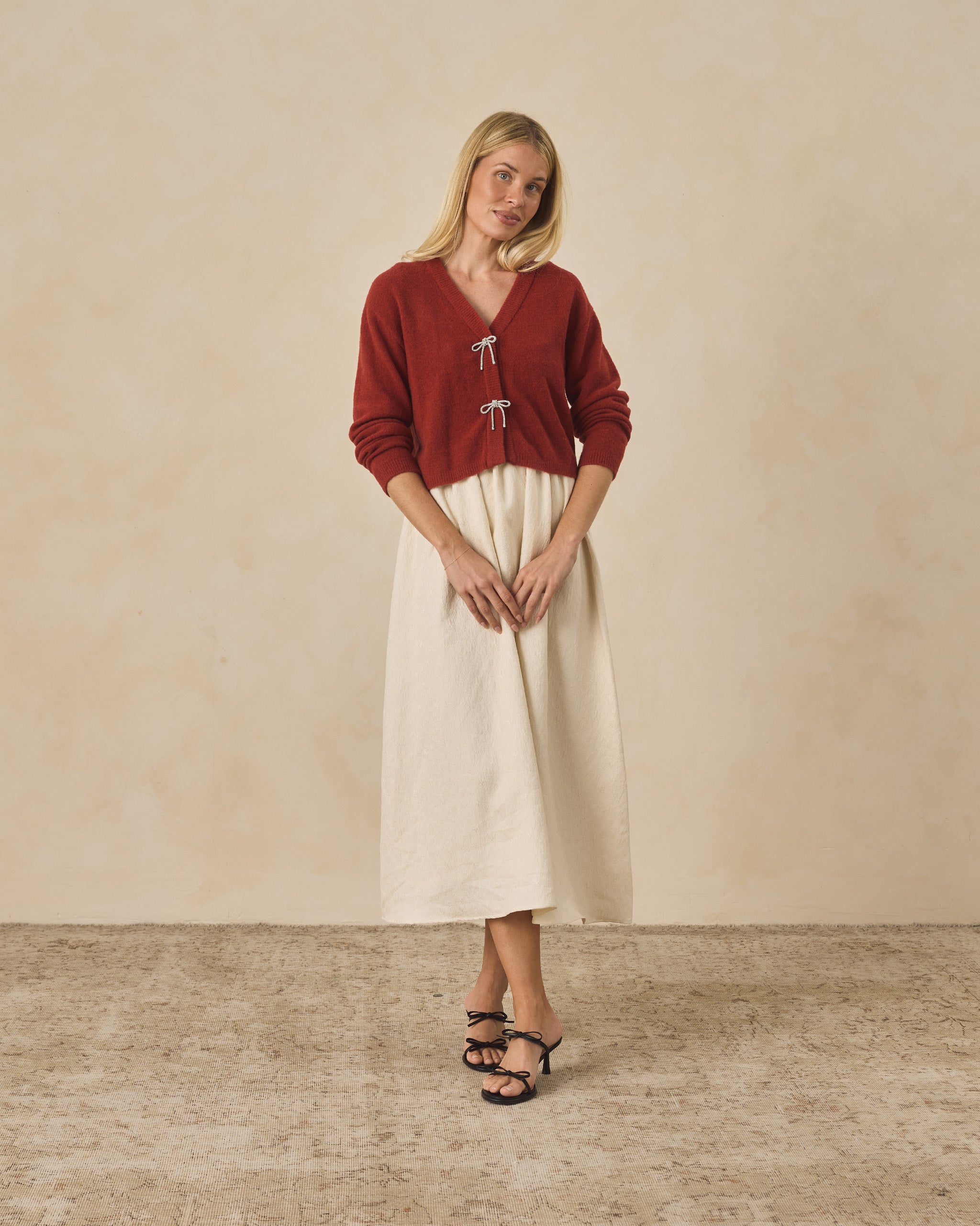 Bow Cardigan | Ruby
