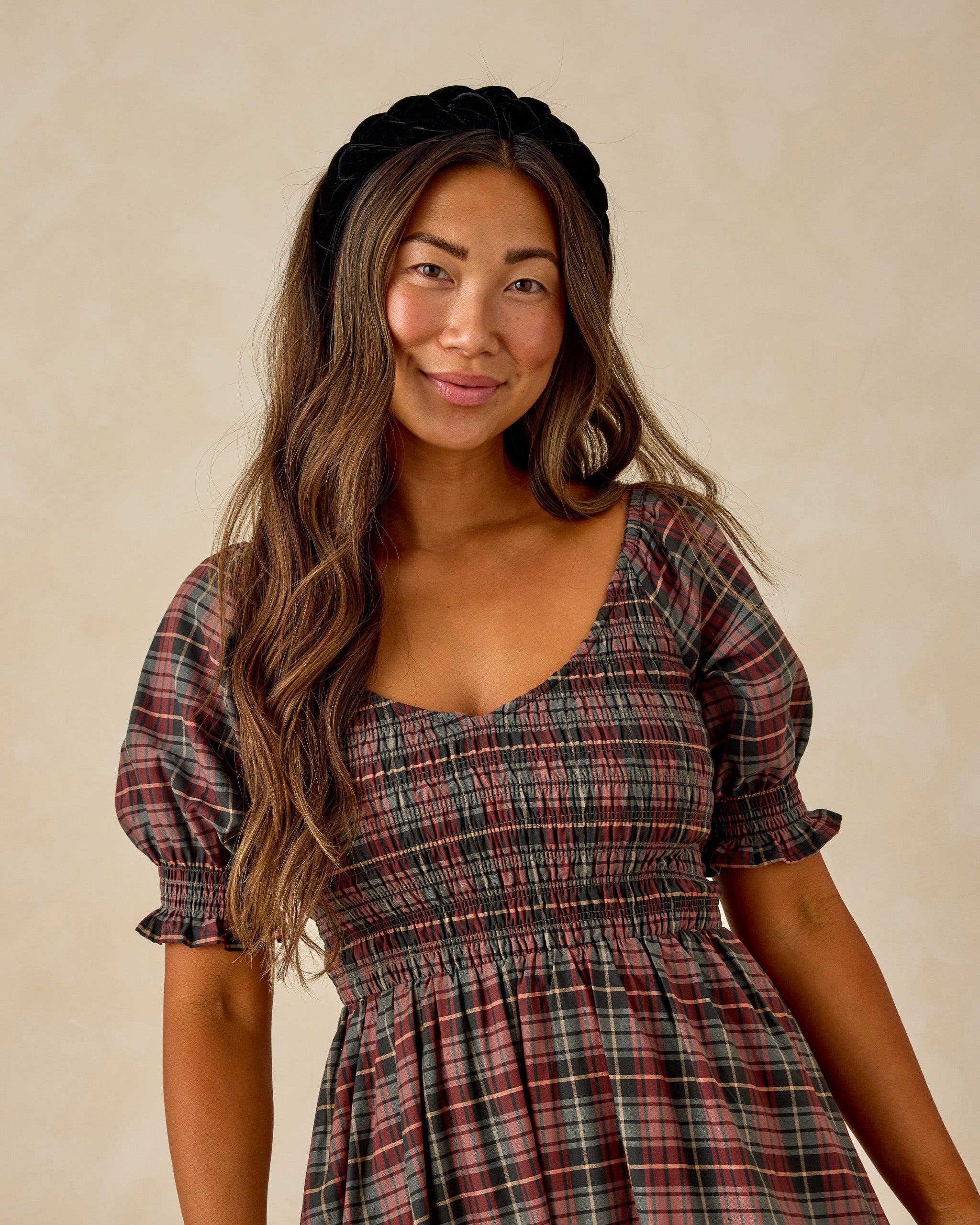 Adele Dress | Winter Tartan
