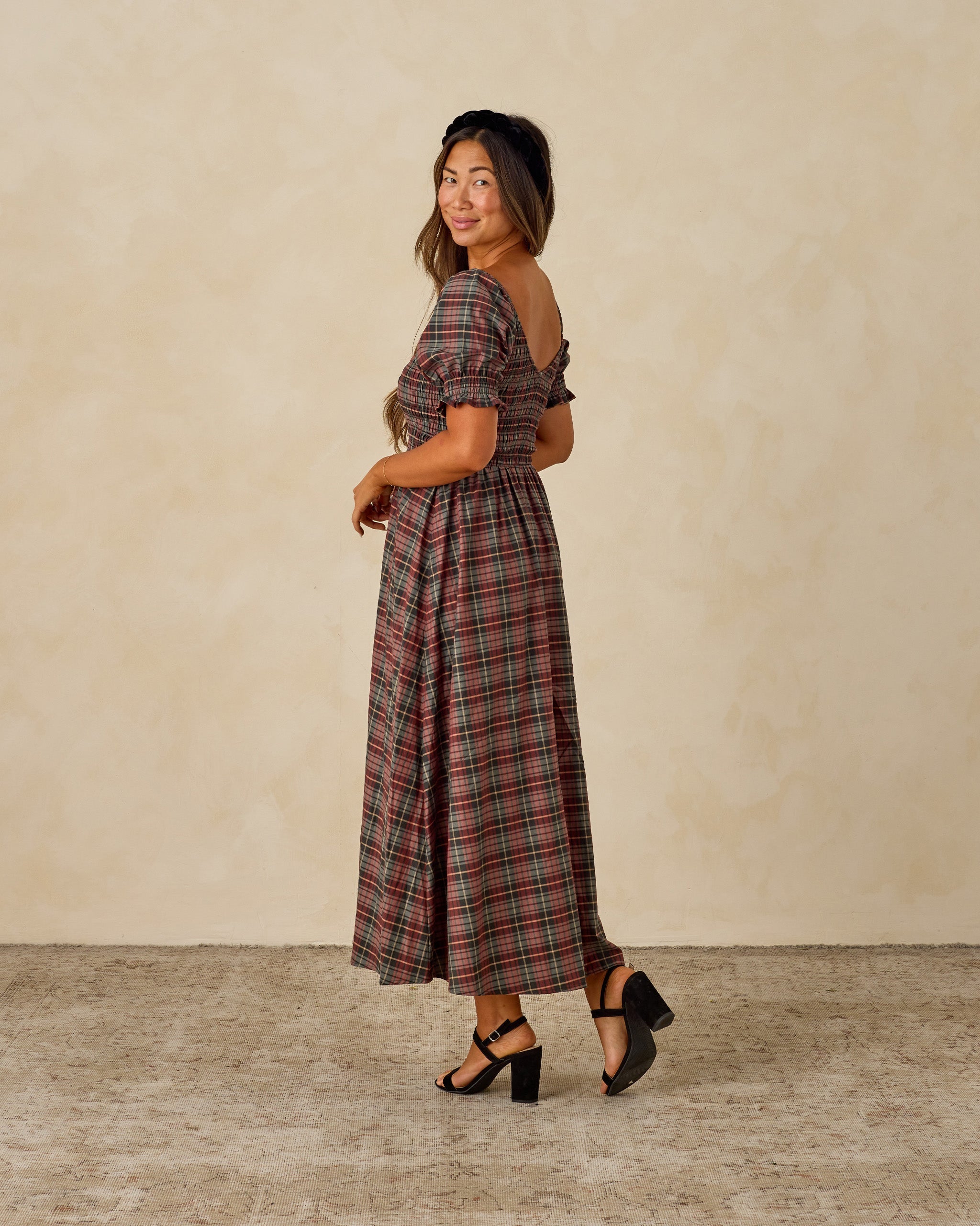 Adele Dress | Winter Tartan