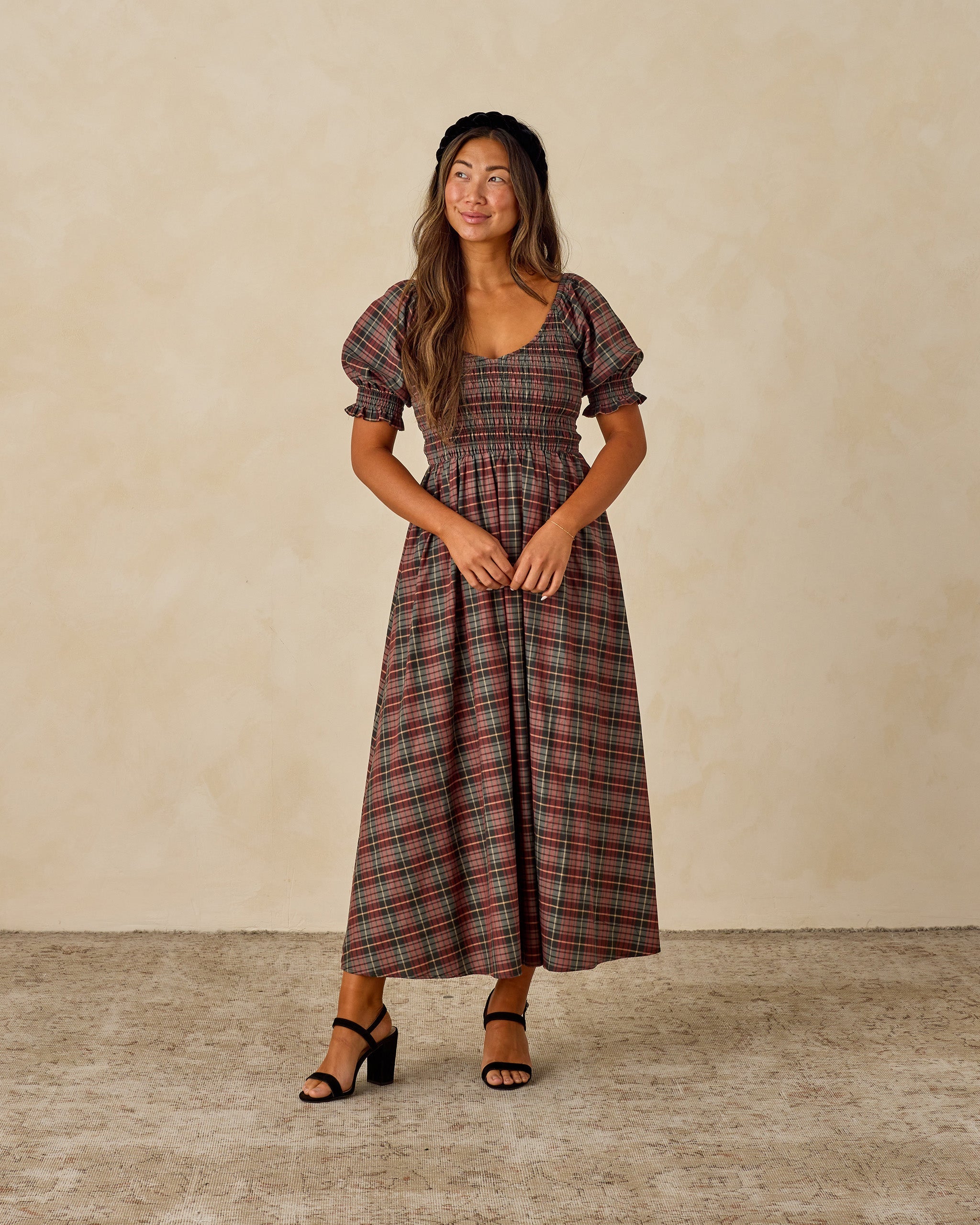 Adele Dress | Winter Tartan