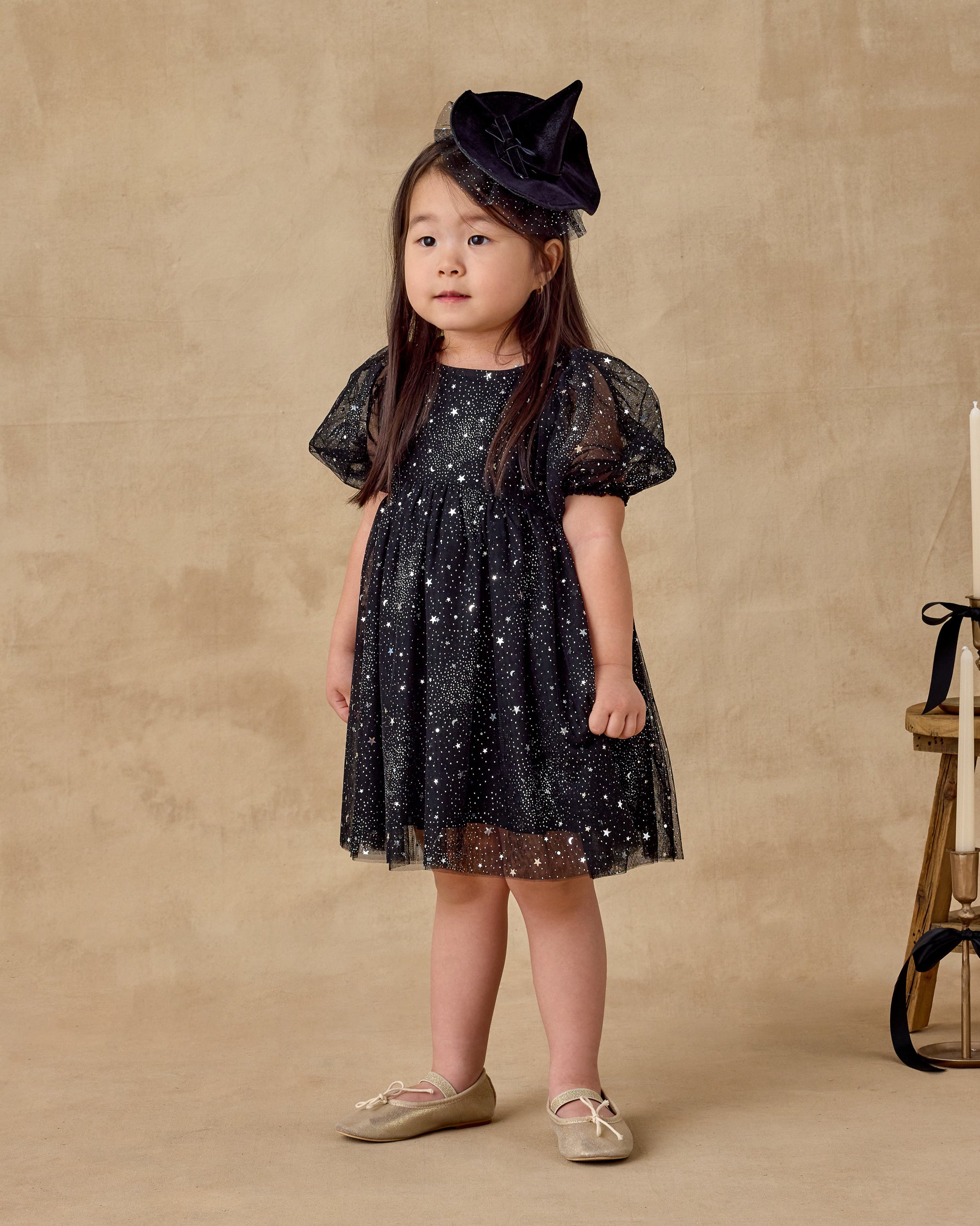 Luna Dress | Night Sky - Rylee + Cru | Kids Clothes | Trendy Baby Clothes | Modern Infant Outfits |