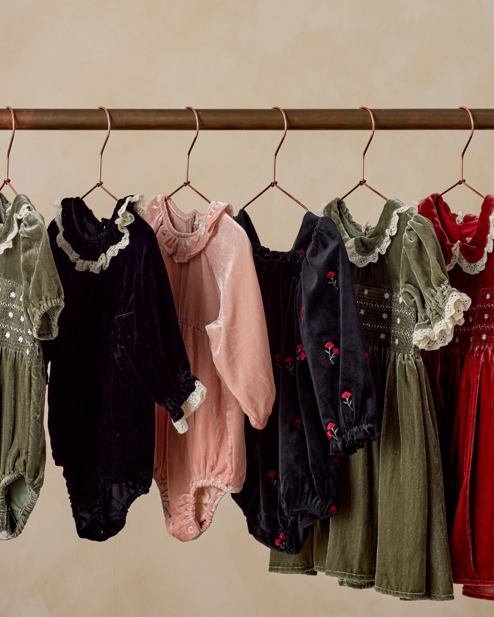 Annette Romper | Velvet Floral