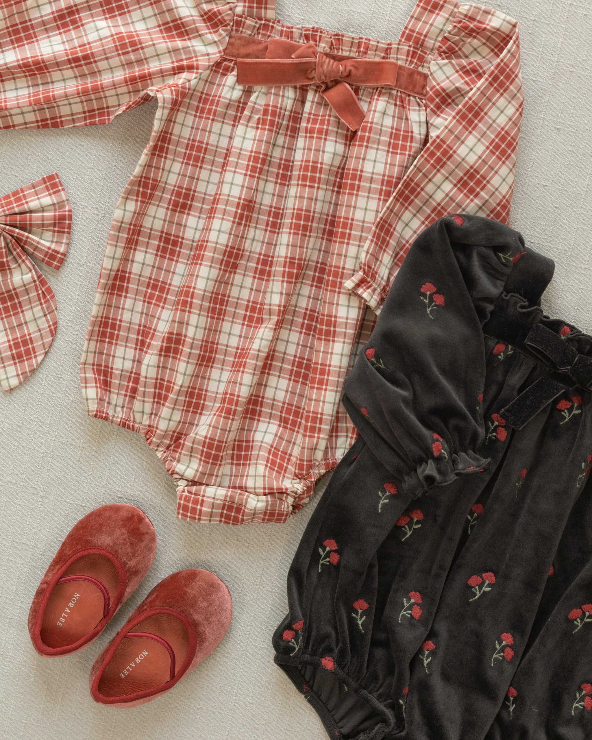 Annette Romper | Velvet Floral