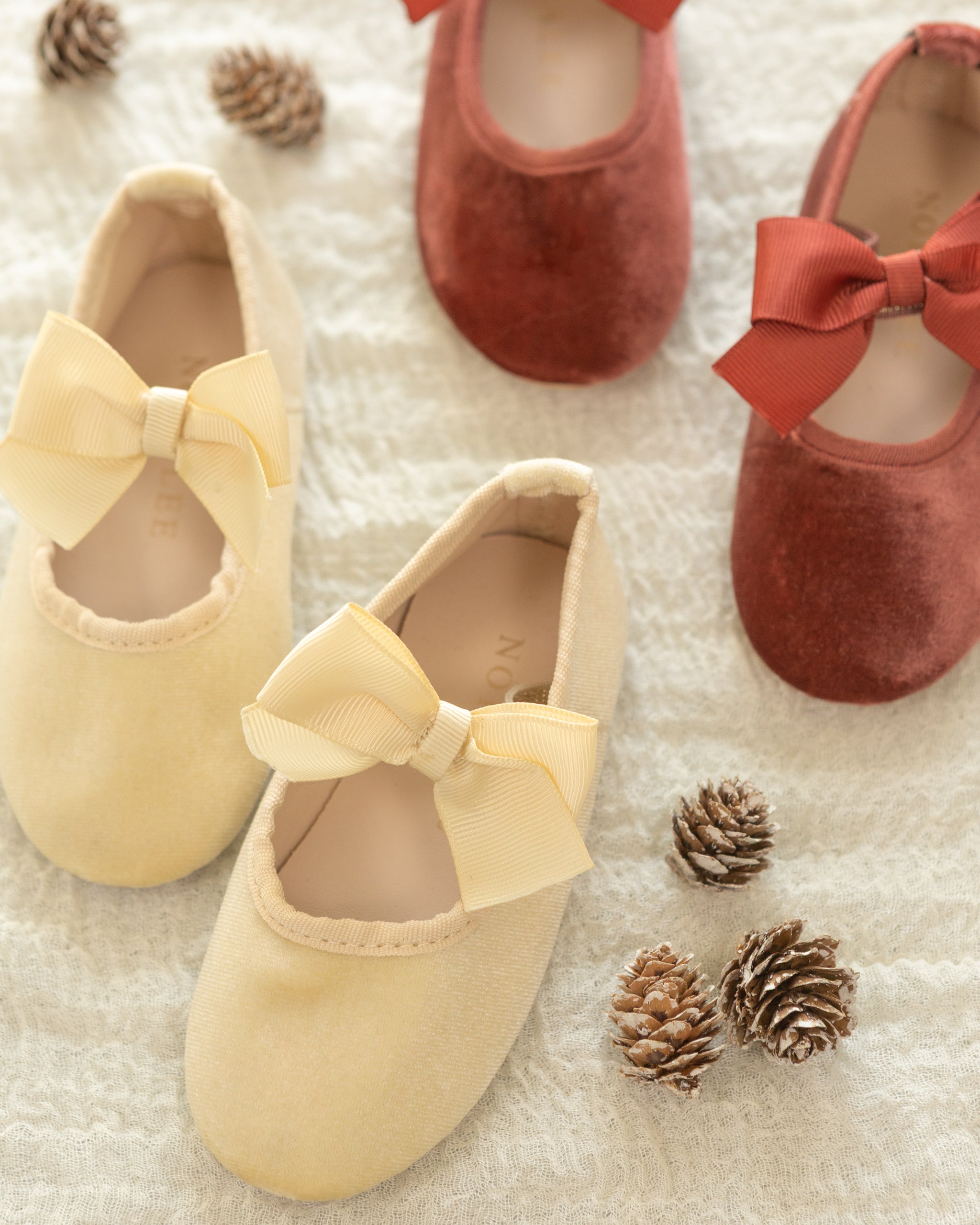 Bow Ballet Flats || Champagne