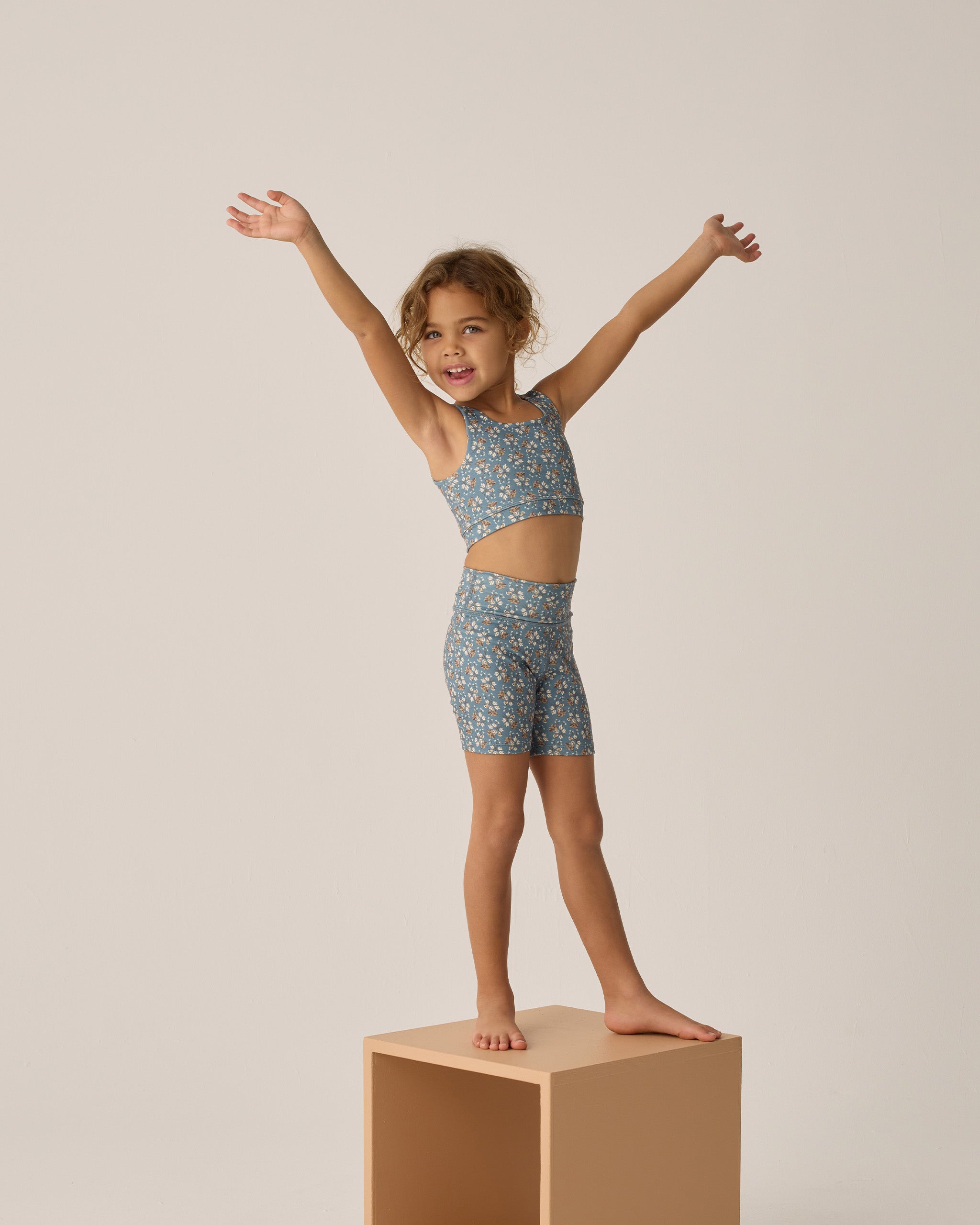 Short vélo PP - || - Bleu floral