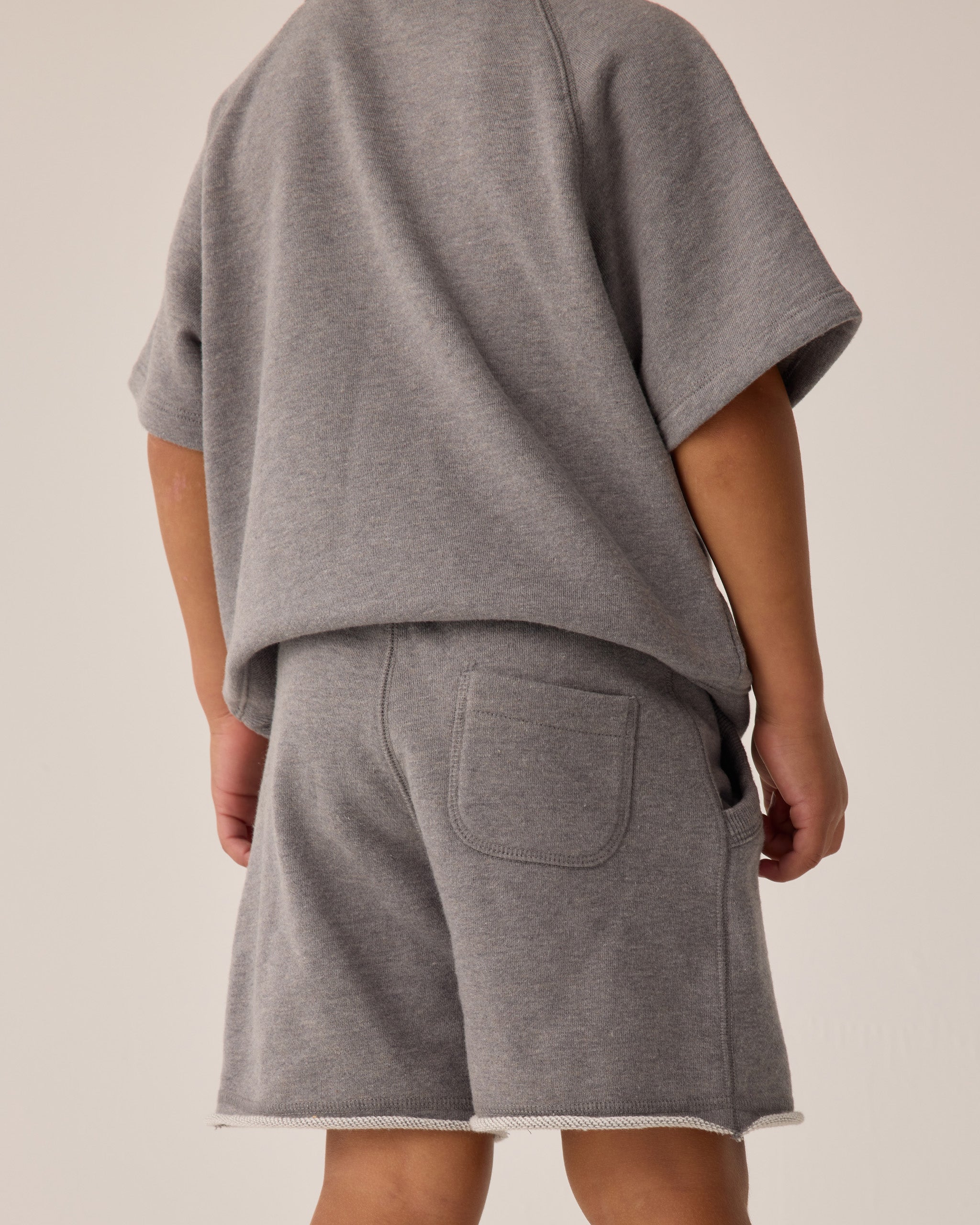 Short Sleeve Sweatshirt || Heathered Grey