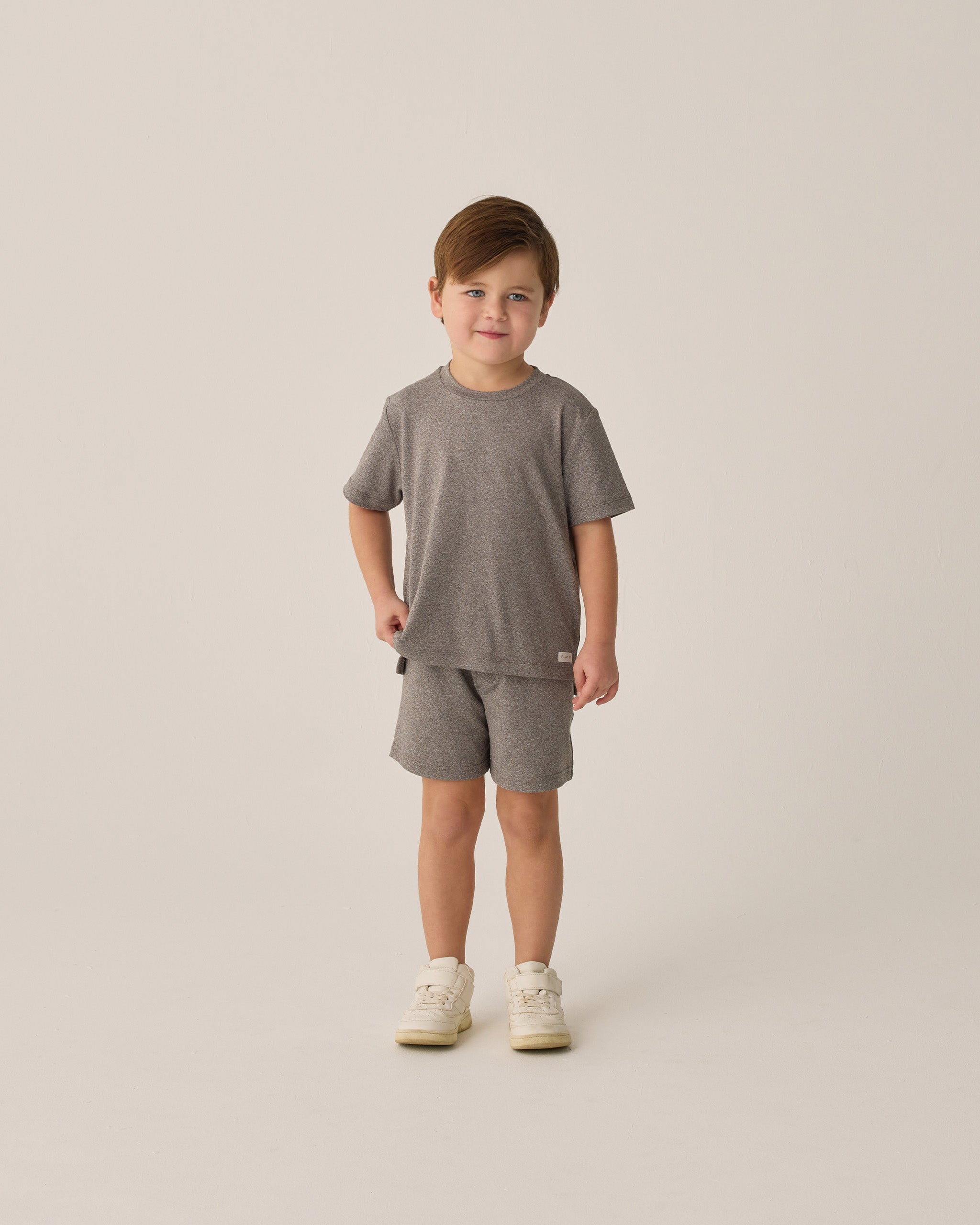 Oceanside Tech Short || Heathered Grey