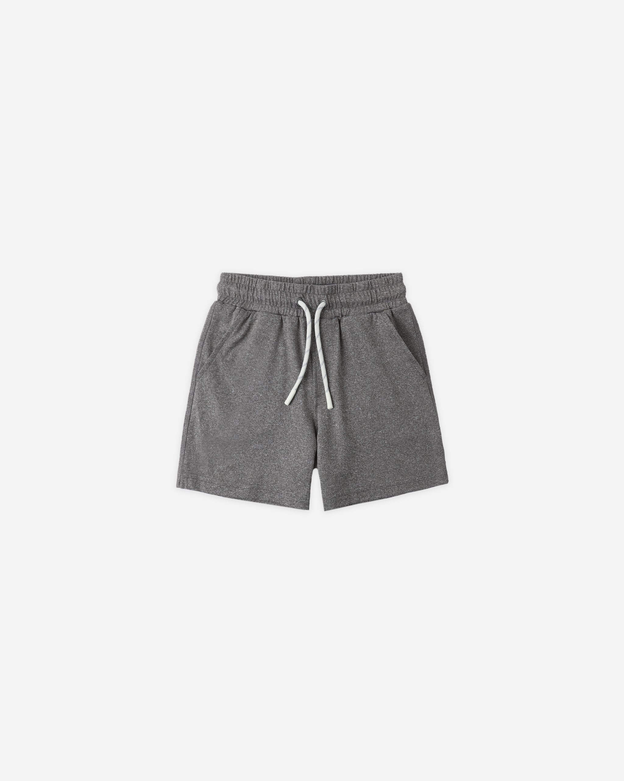 Oceanside Tech Short Heathered Black - Rylee + Cru | Kids Clothes | Trendy Baby Clothes | Modern Infant Outfits |