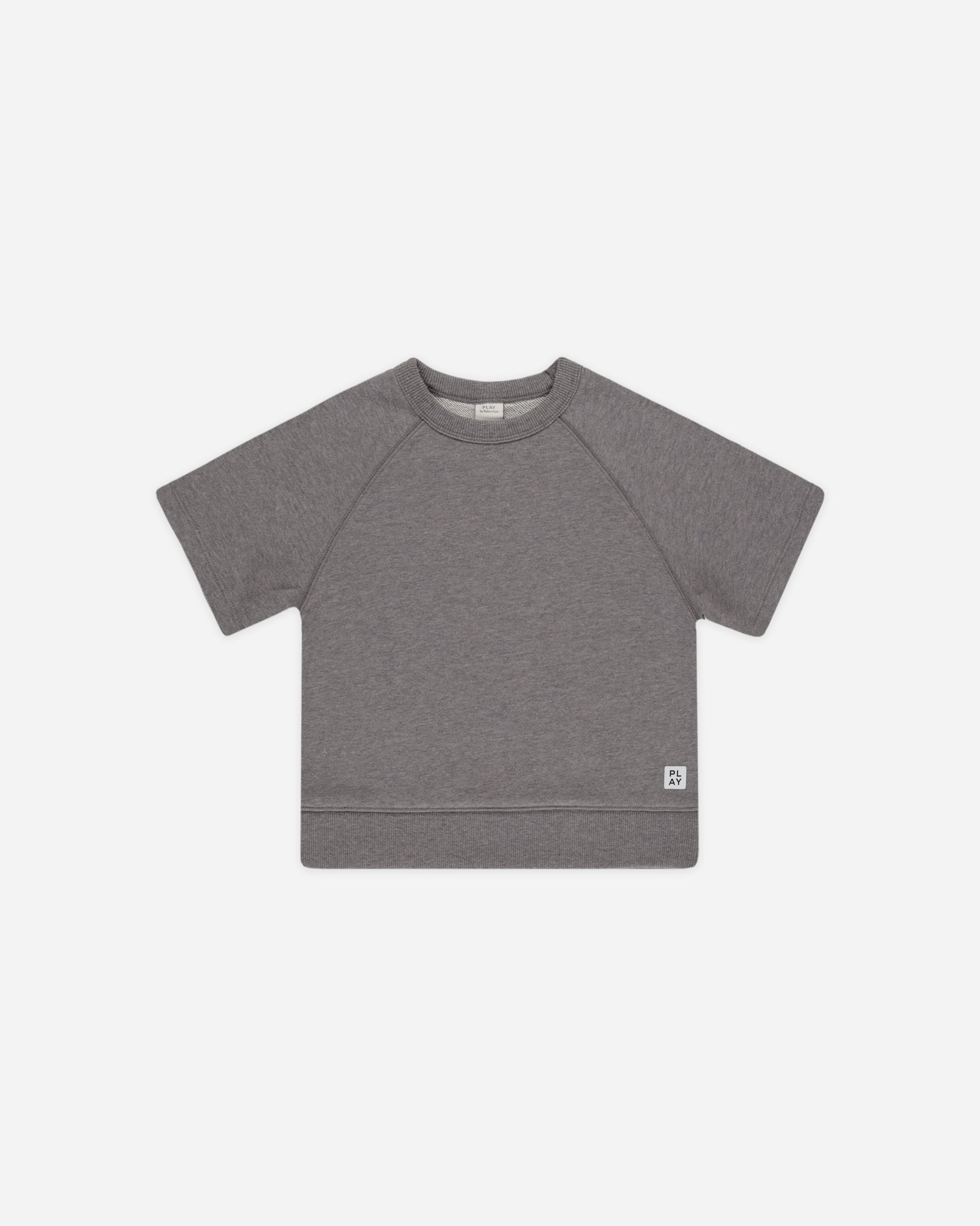 Short Sleeve Sweatshirt || Heathered Grey