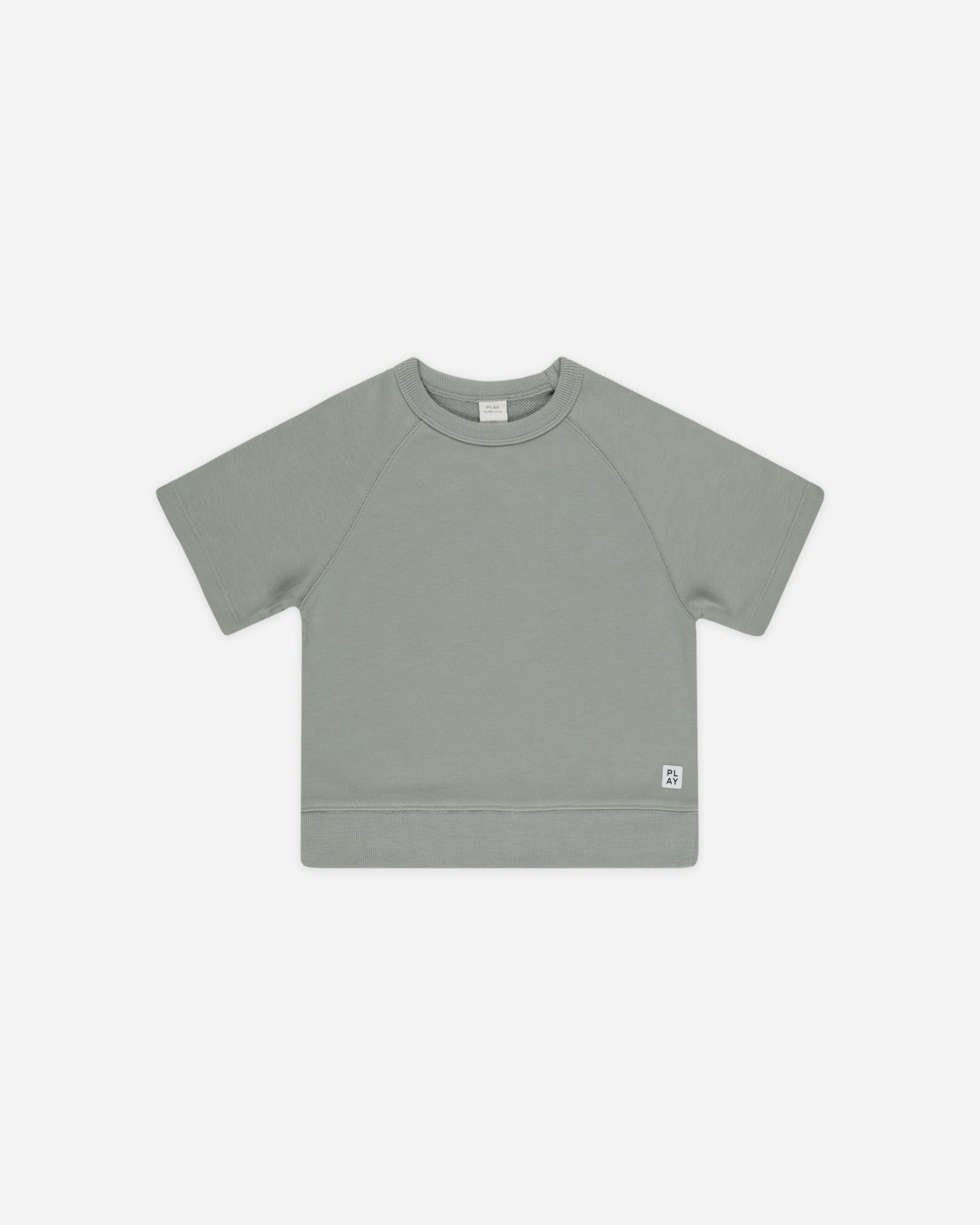 Short Sleeve Sweatshirt || Eucalyptus