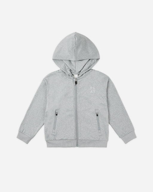 Zip-Up Tech Hoodie || Heathered Dusty Blue*
