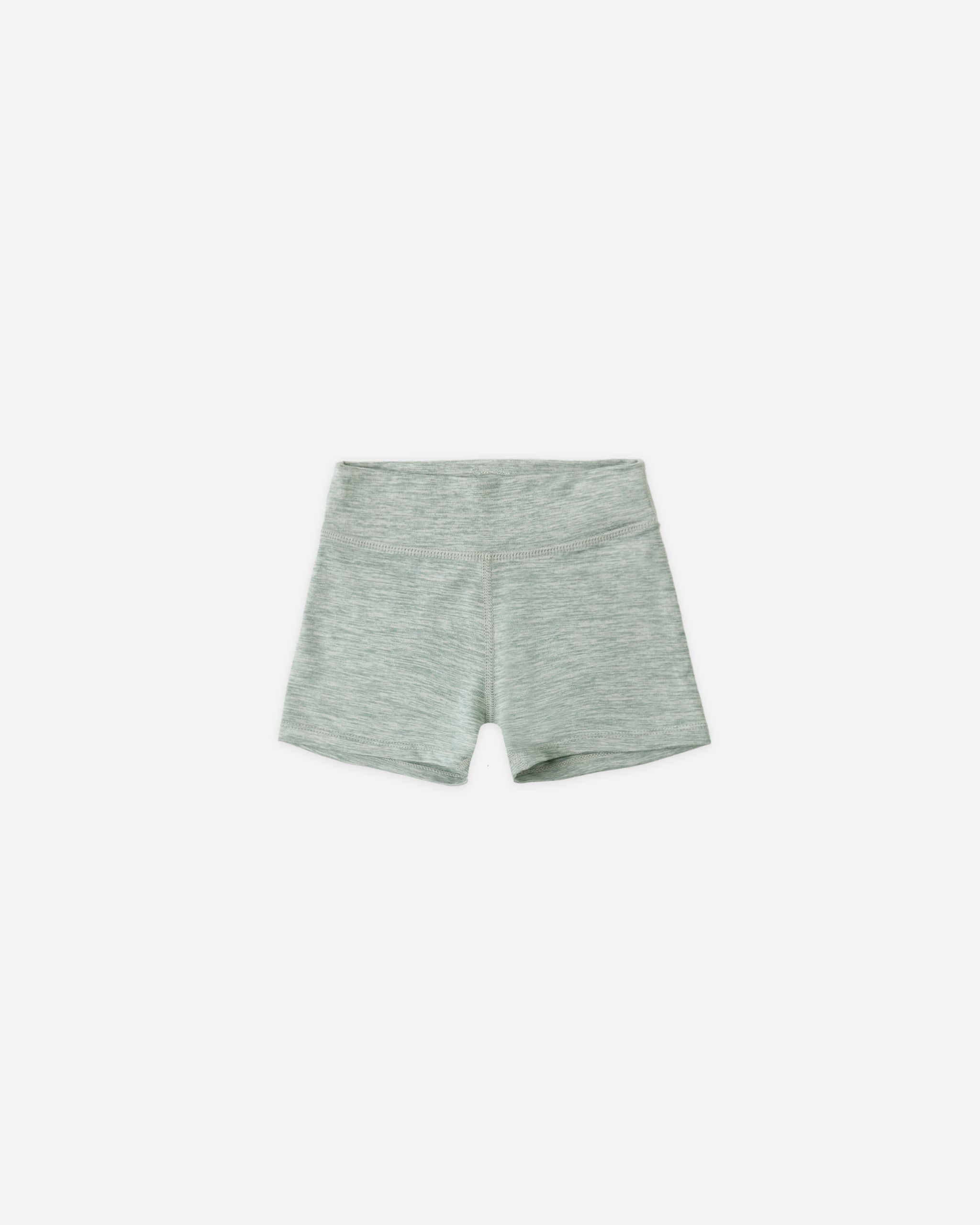 Shortie Short Heathered Sea Green - Rylee + Cru | Kids Clothes | Trendy Baby Clothes | Modern Infant Outfits |