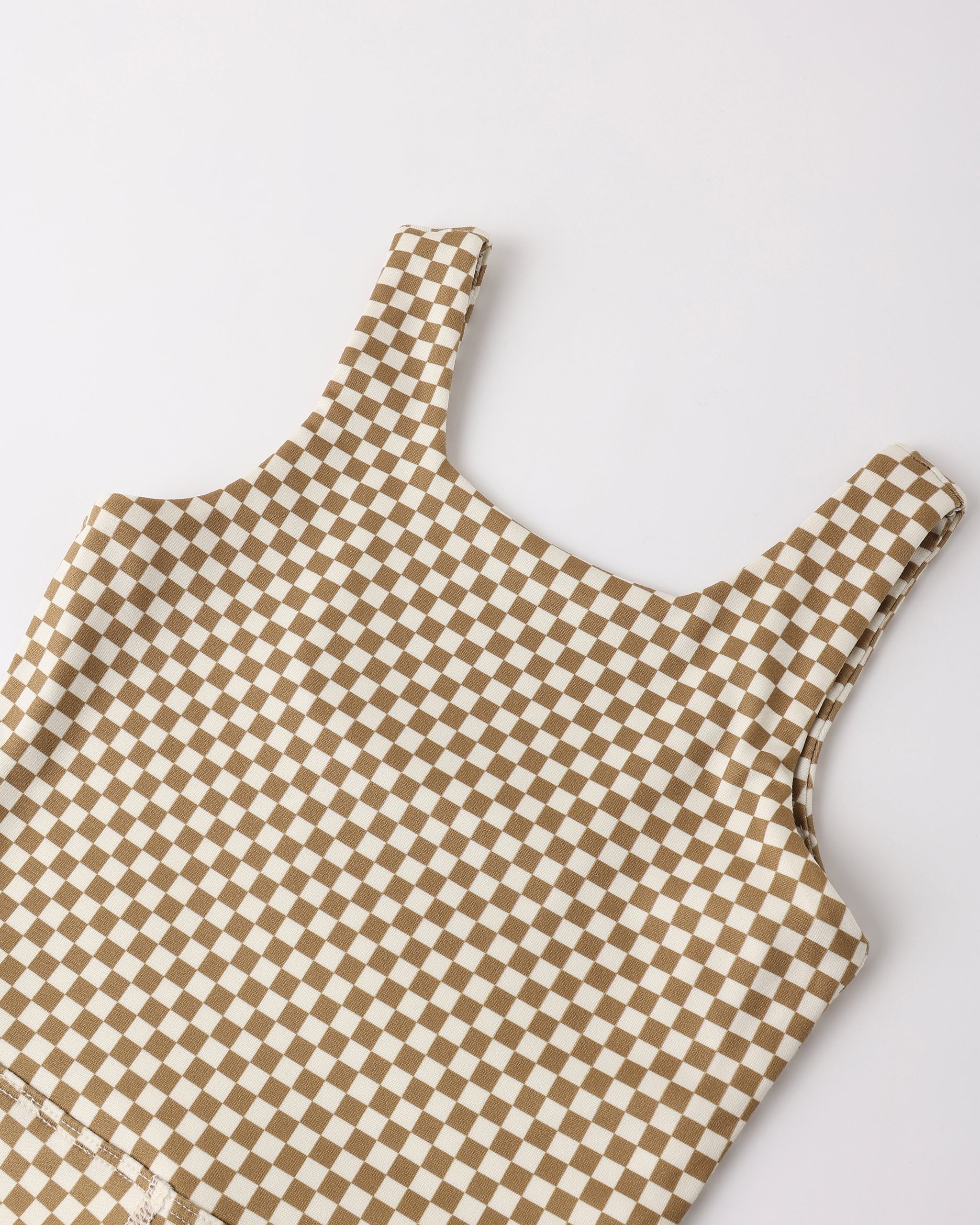 Malibu Bodysuit Ocre Check - Rylee + Cru | Kids Clothes | Trendy Baby Clothes | Modern Infant Outfits |