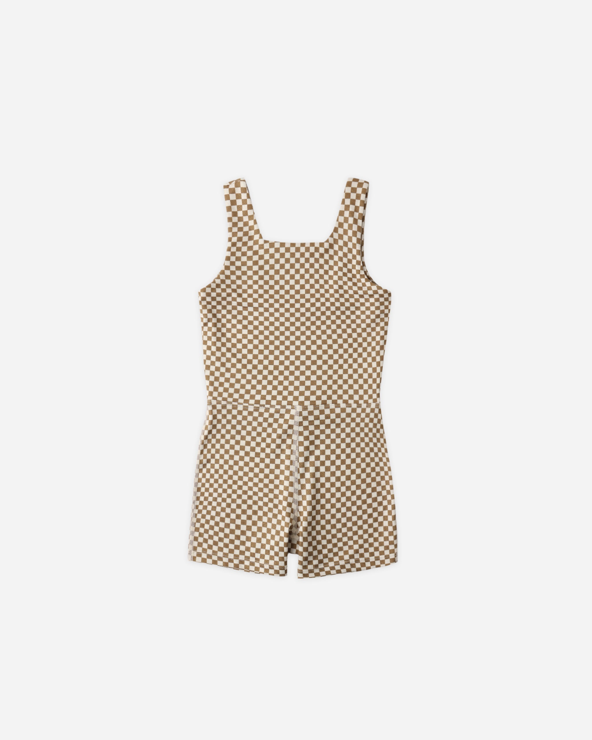 Malibu Bodysuit Ocre Check - Rylee + Cru | Kids Clothes | Trendy Baby Clothes | Modern Infant Outfits |