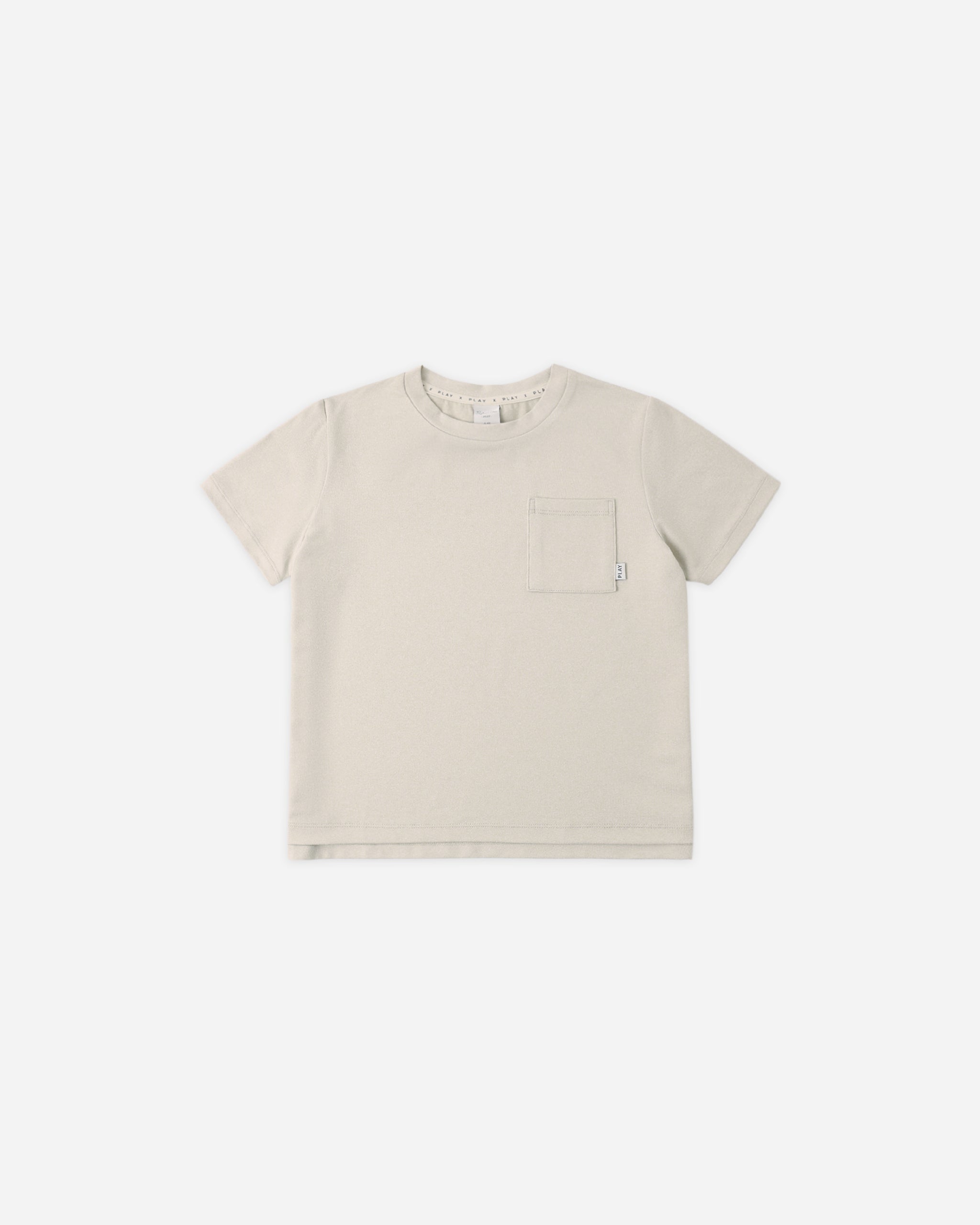 Cove Essential Pocket Tee Heathered Pebble - Rylee + Cru | Kids Clothes | Trendy Baby Clothes | Modern Infant Outfits |