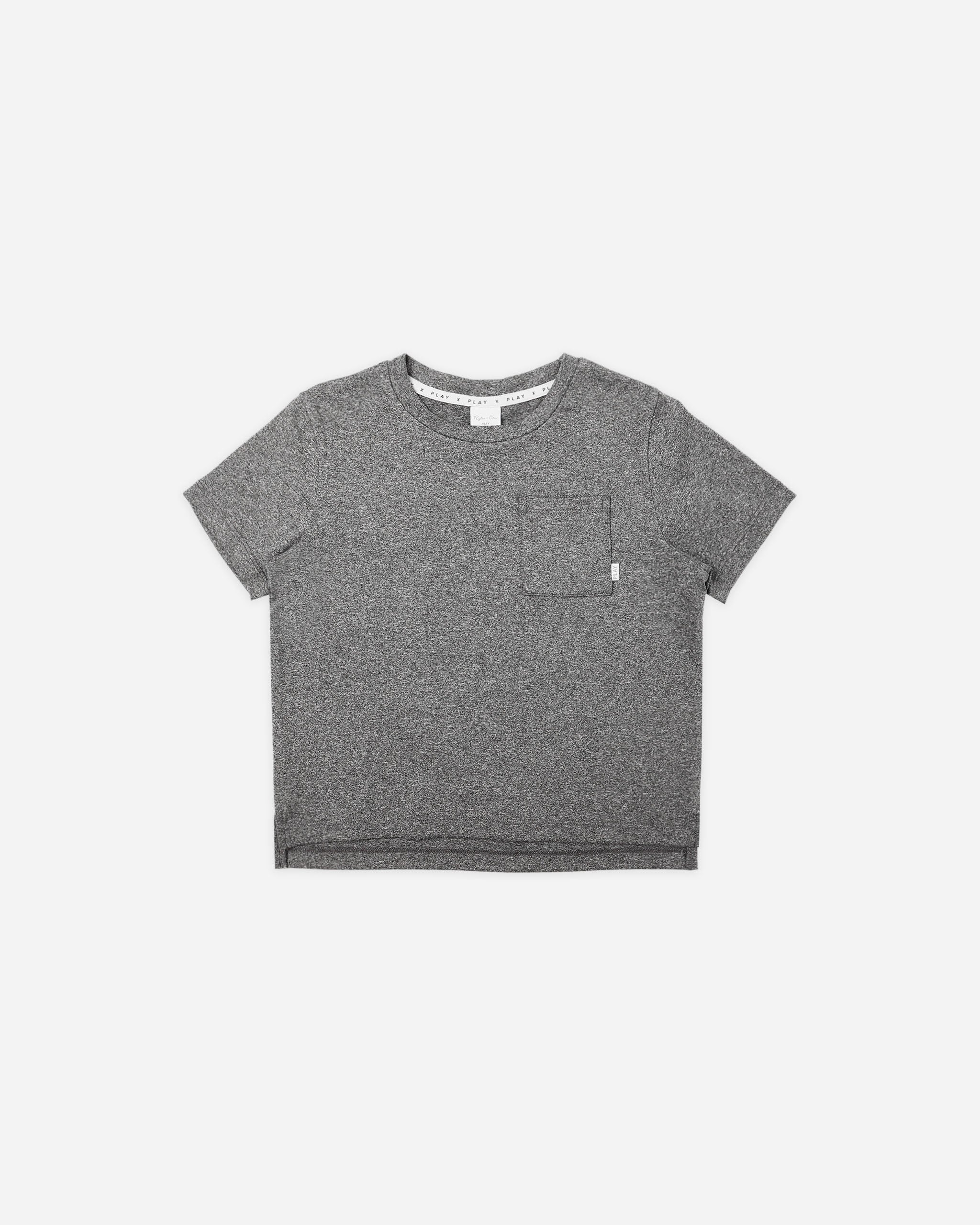 T-shirt Cove Essential Pocket || Noir chiné