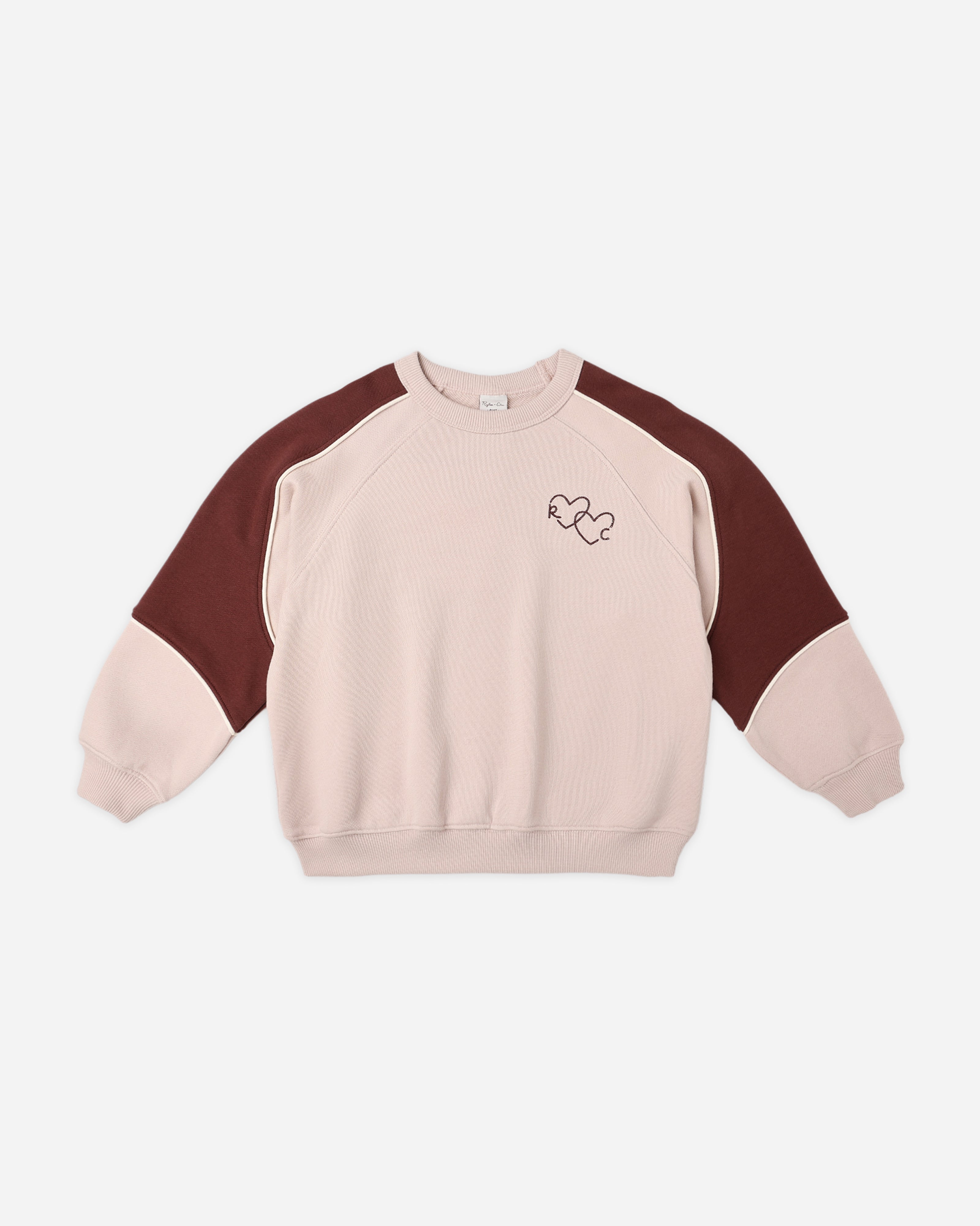 Paneled Sweatshirt || Blush