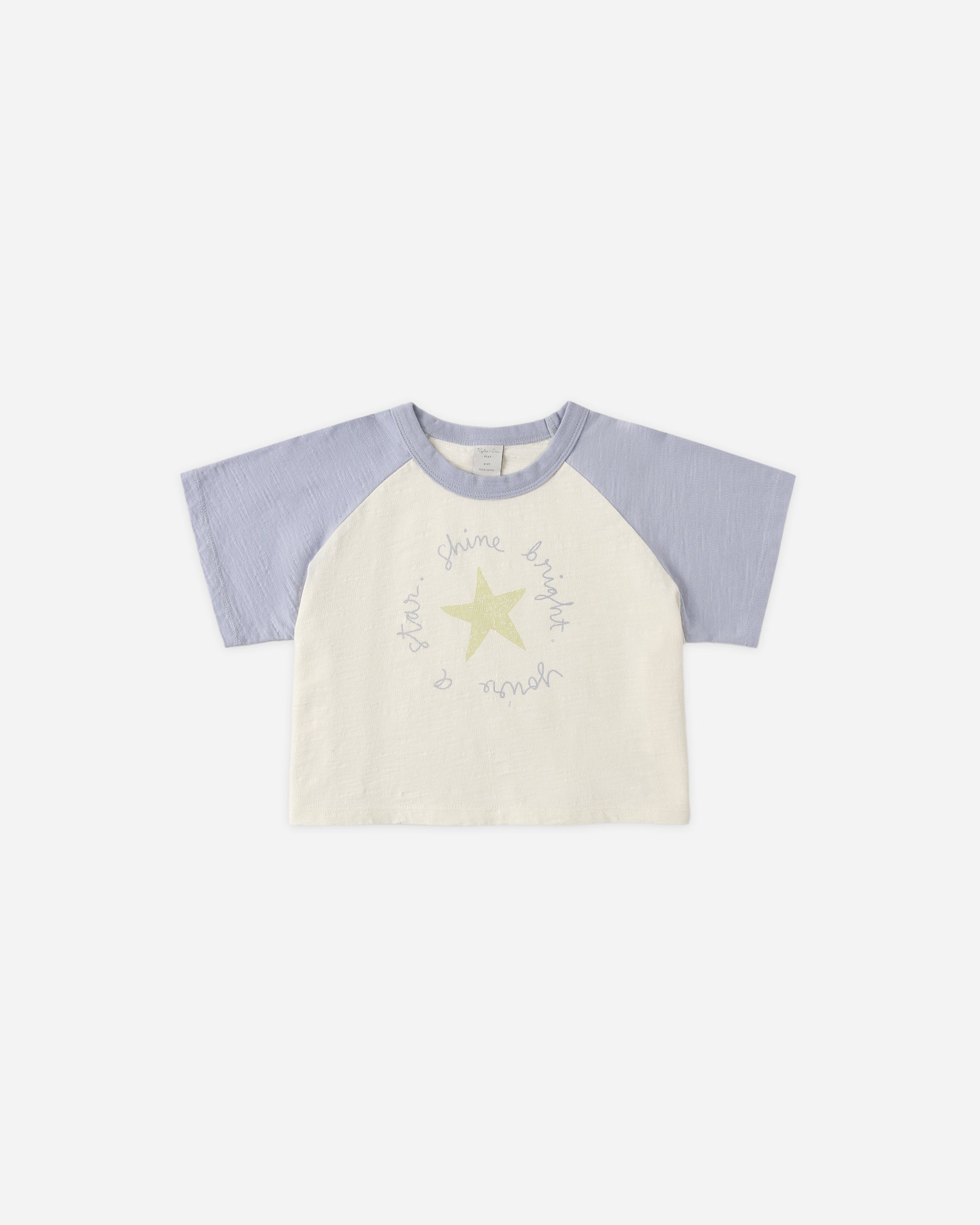 Raglan Crop Tee Shine Bright - Rylee + Cru | Kids Clothes | Trendy Baby Clothes | Modern Infant Outfits |