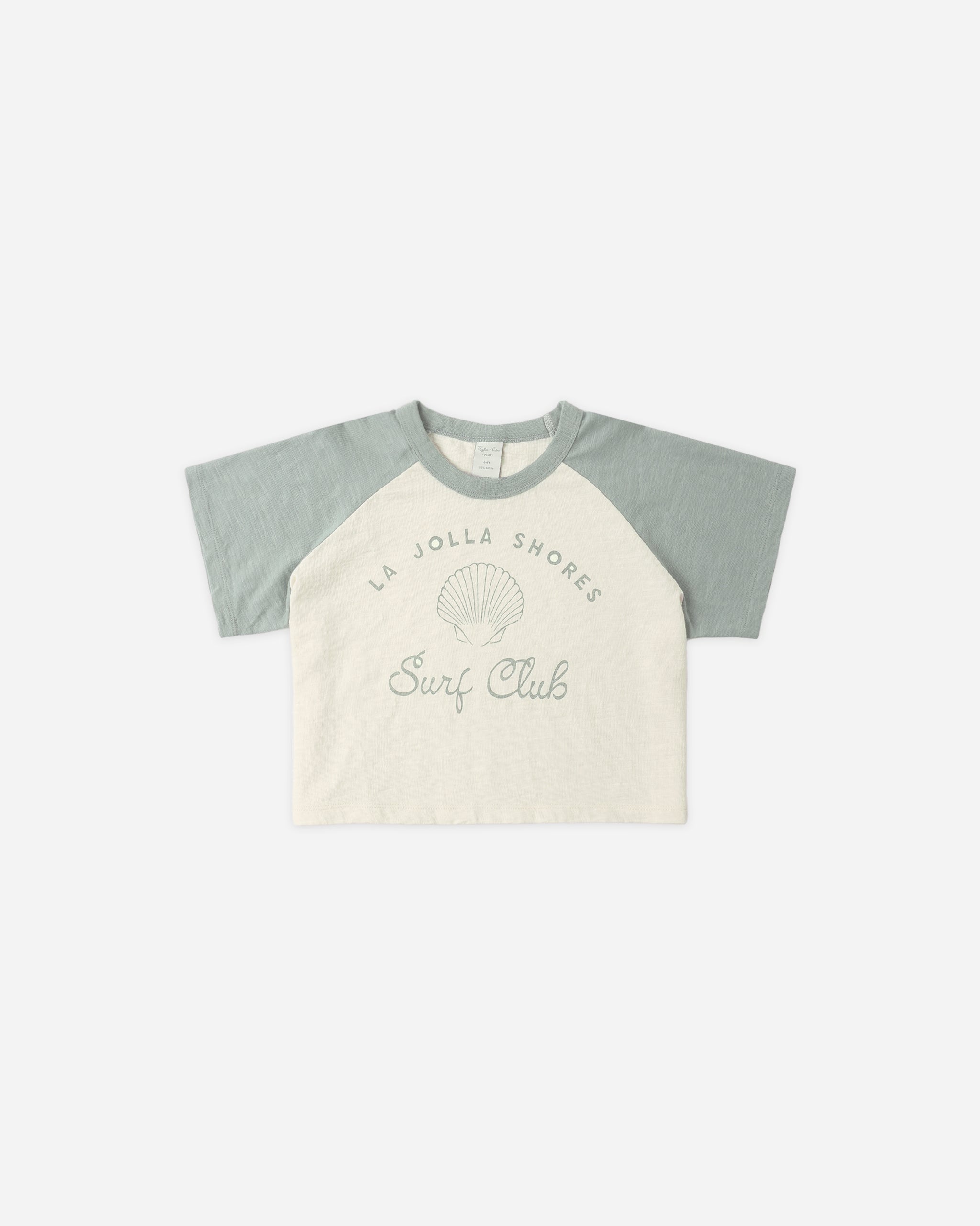Raglan Crop Tee Surf Club - Rylee + Cru | Kids Clothes | Trendy Baby Clothes | Modern Infant Outfits |