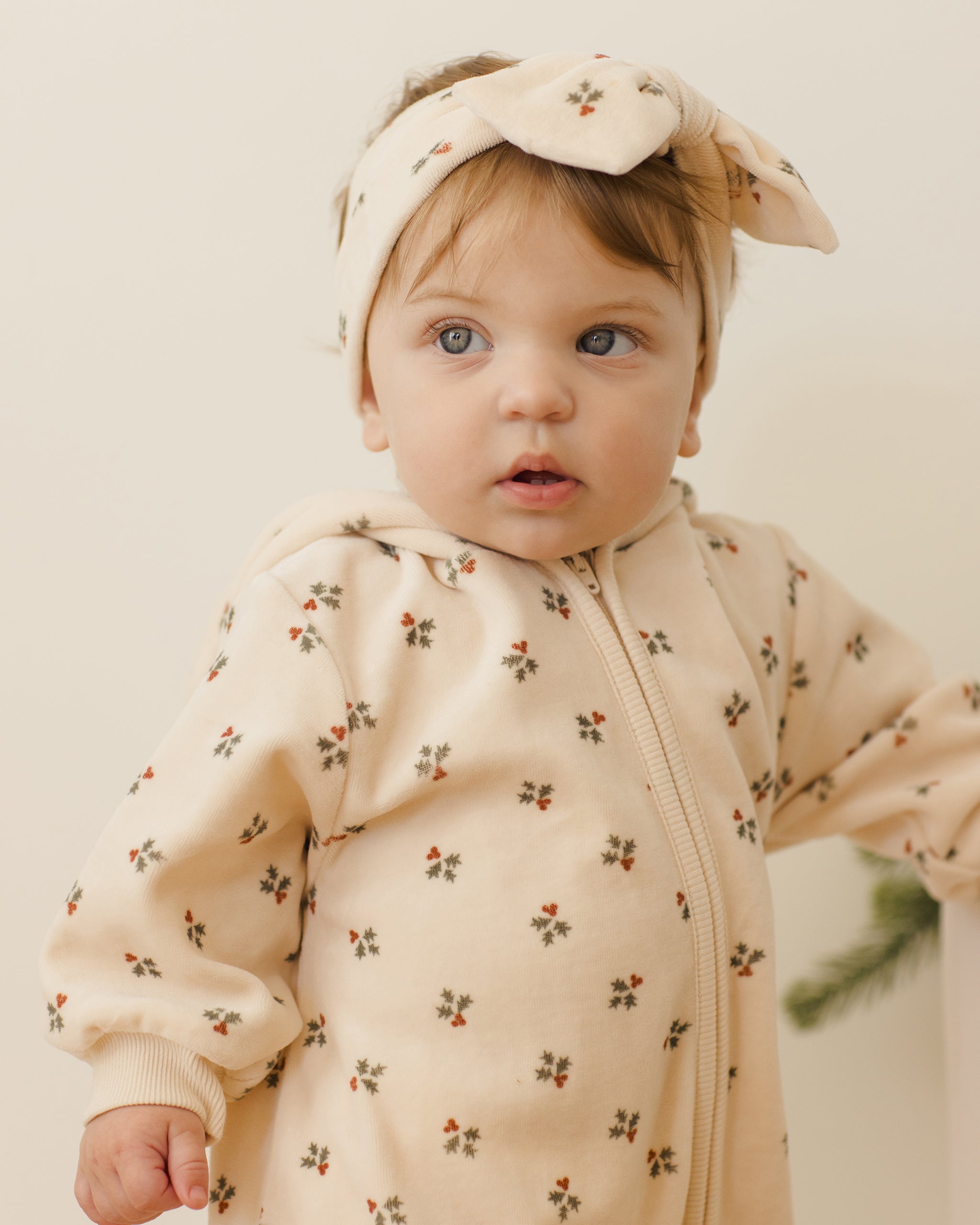 Velour Zip Jumpsuit || Holly Berry