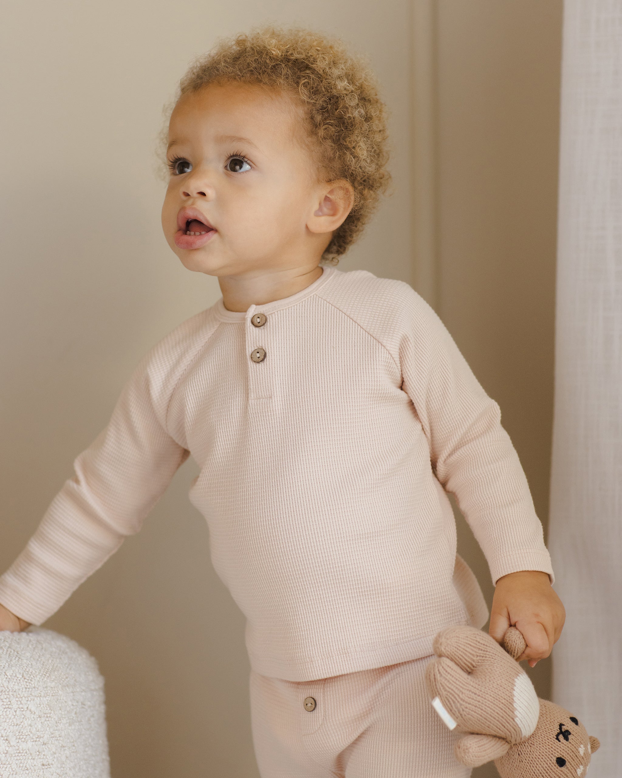 Haut en tricot Henley || Antique