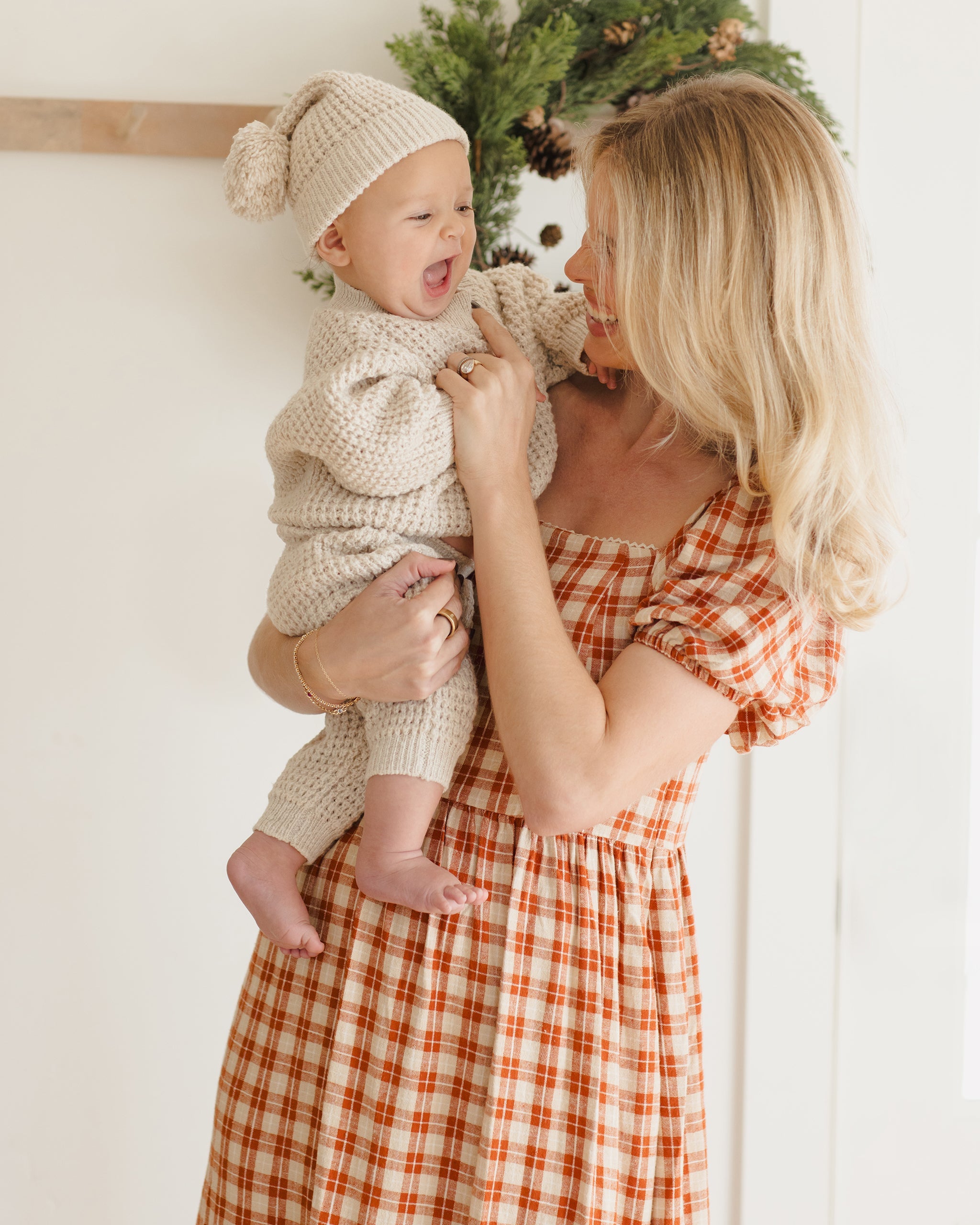 Chunky Knit Pant || Natural