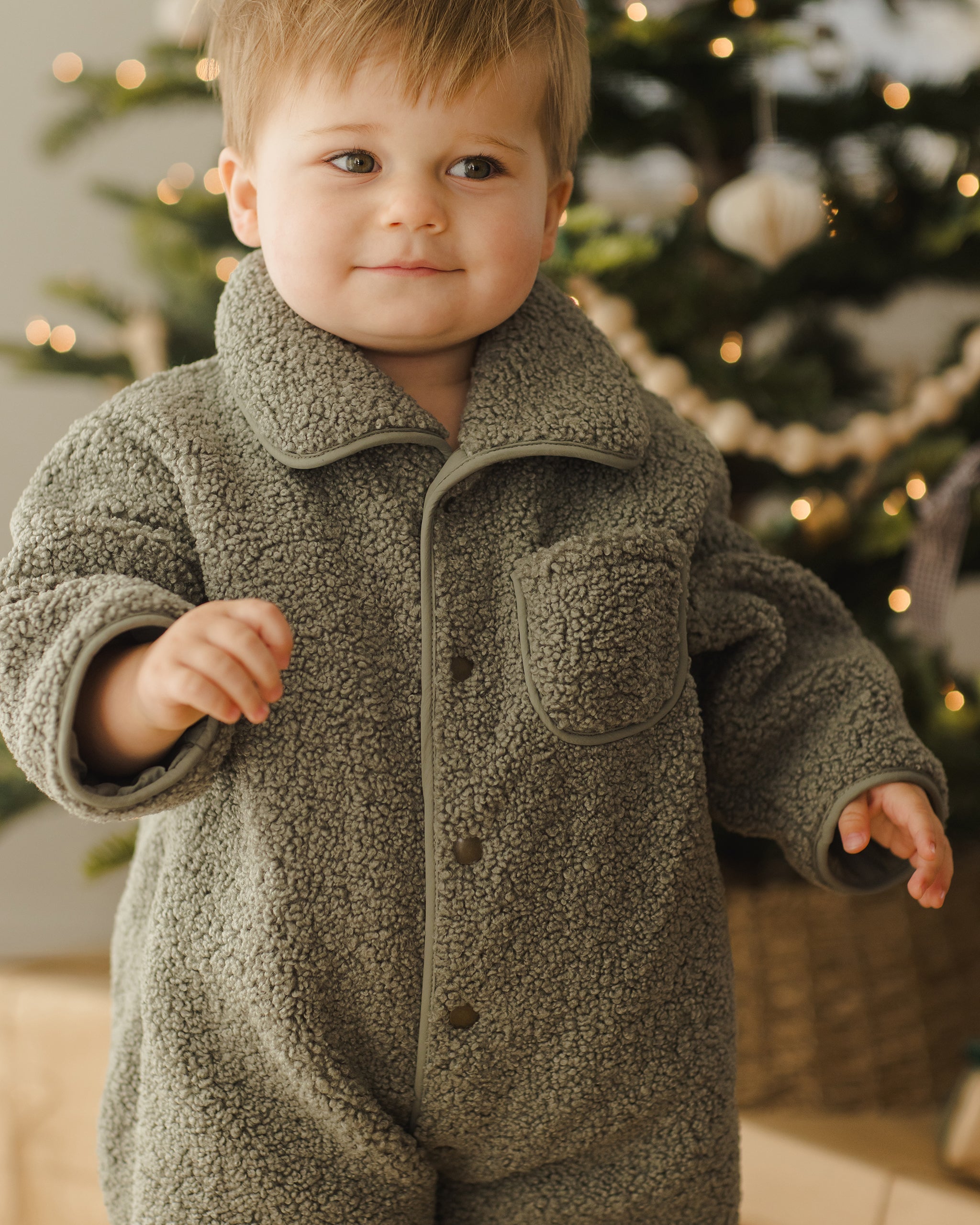 Shearling Jumpsuit || Forest