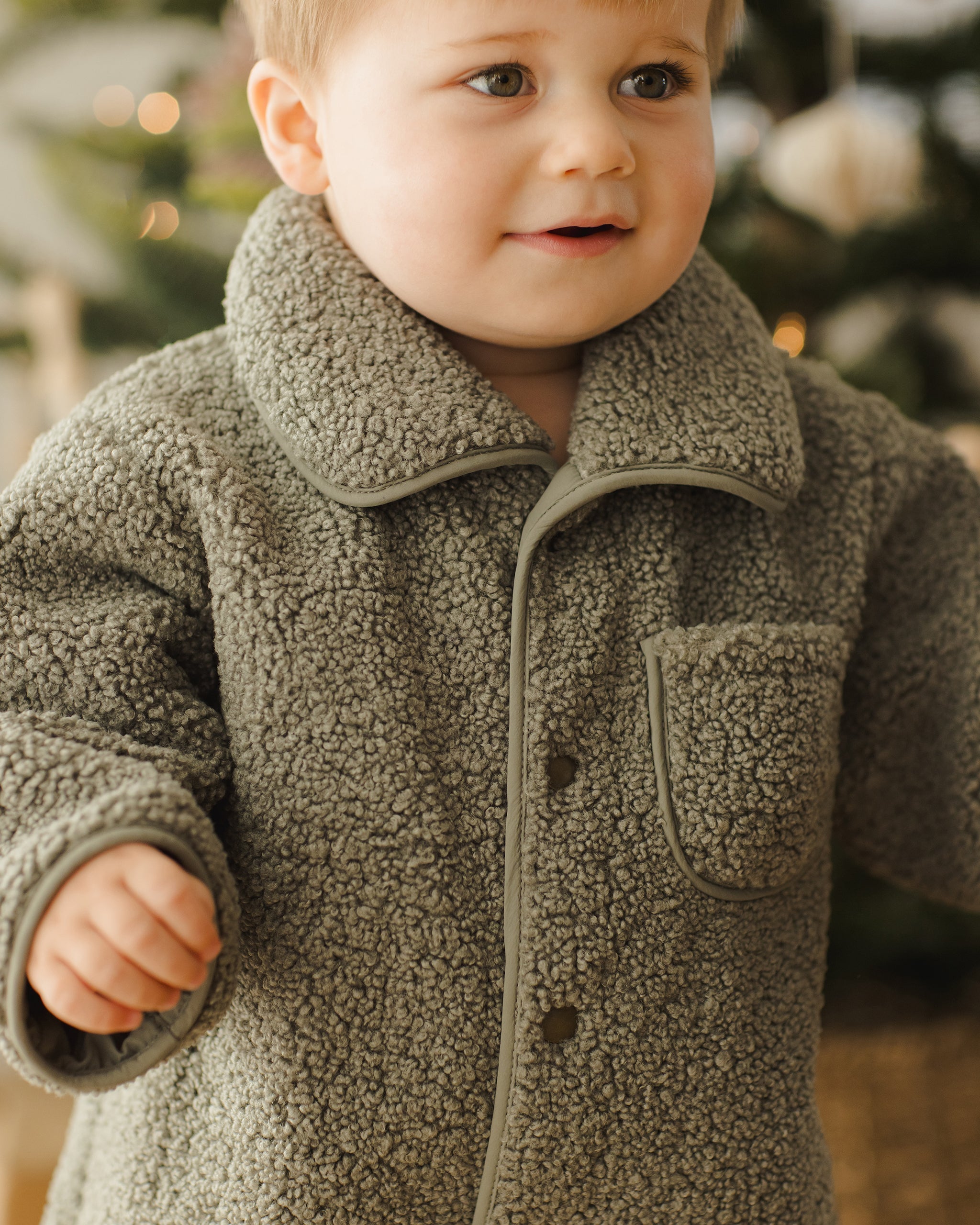 Shearling Jumpsuit || Forest