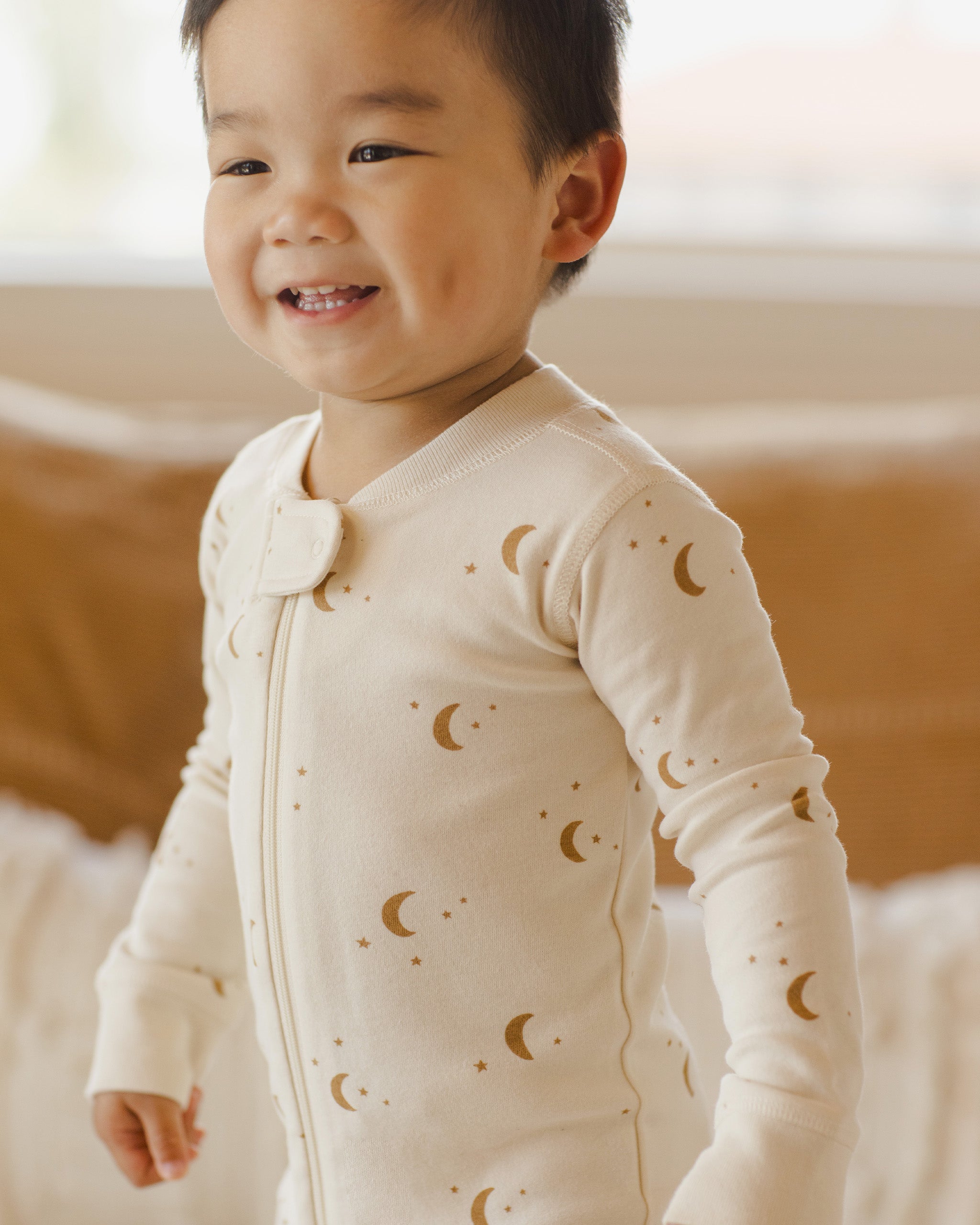 Zip Long Sleeve Sleeper - || -  Moons