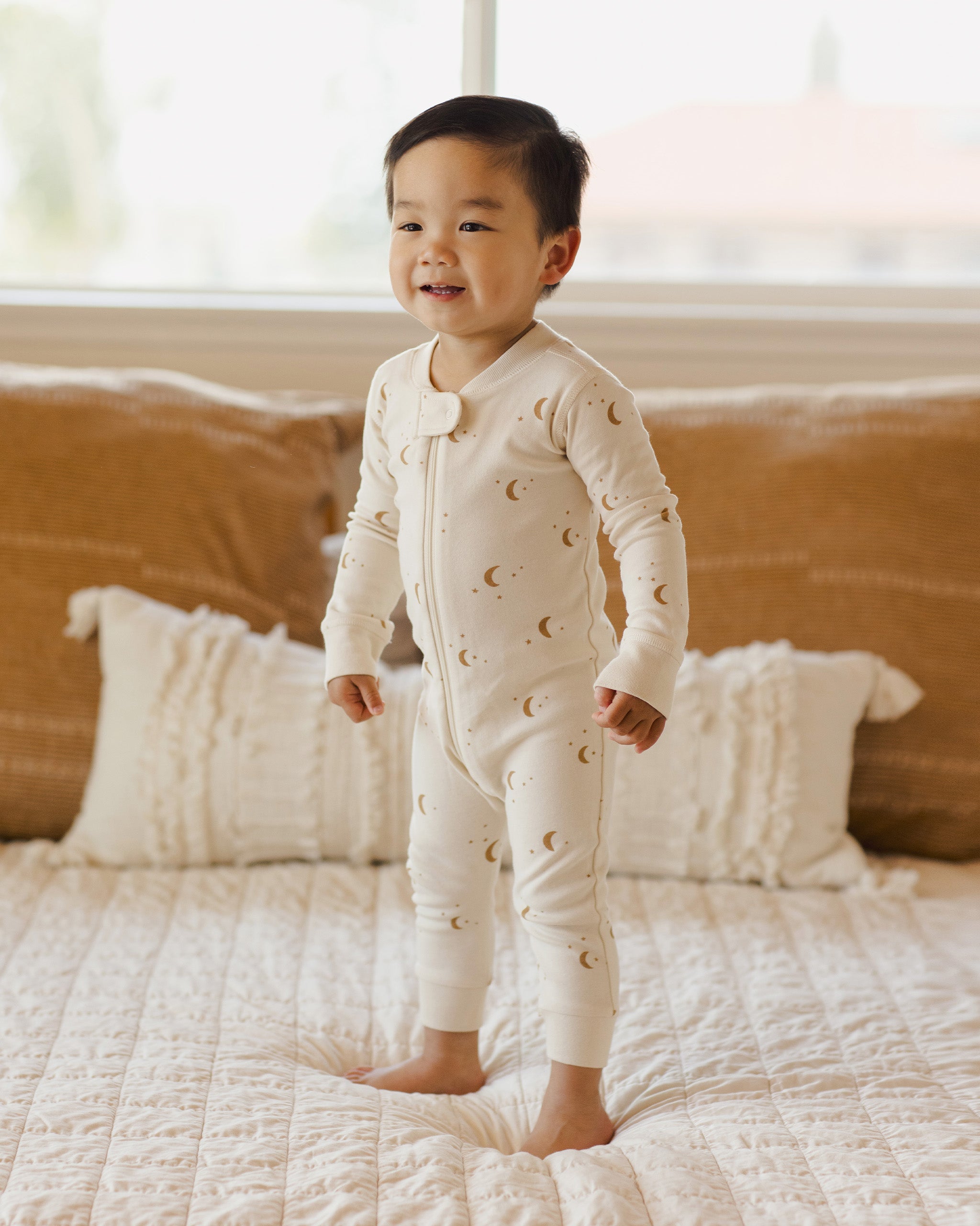 Zip Long Sleeve Sleeper - || -  Moons